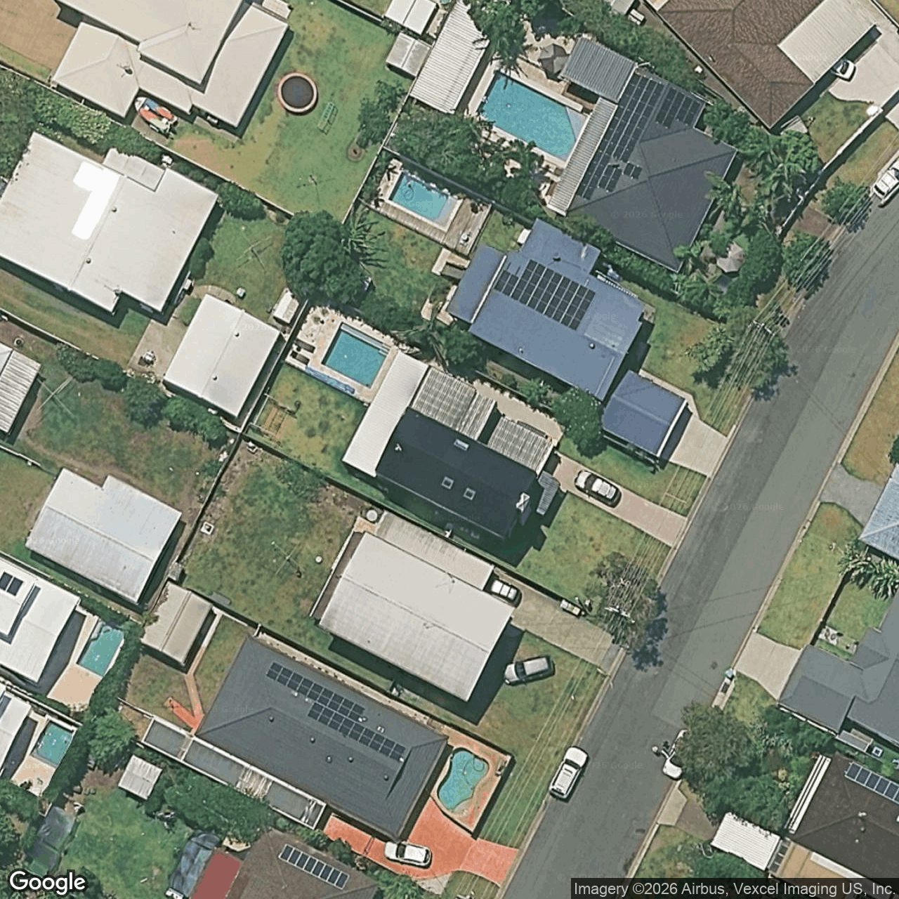 Aerial view of 23 Elizabeth Street, Currumbin Waters QLD 4223