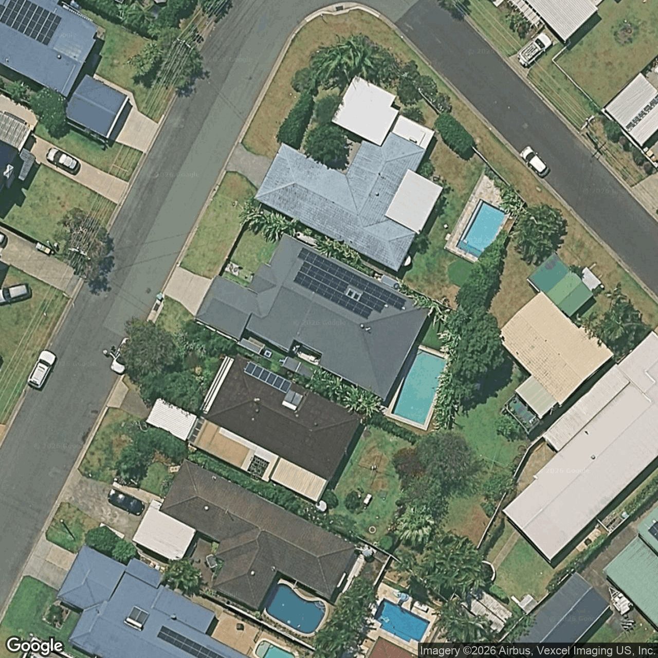 Aerial view of 18 Elizabeth Street, Currumbin Waters QLD 4223