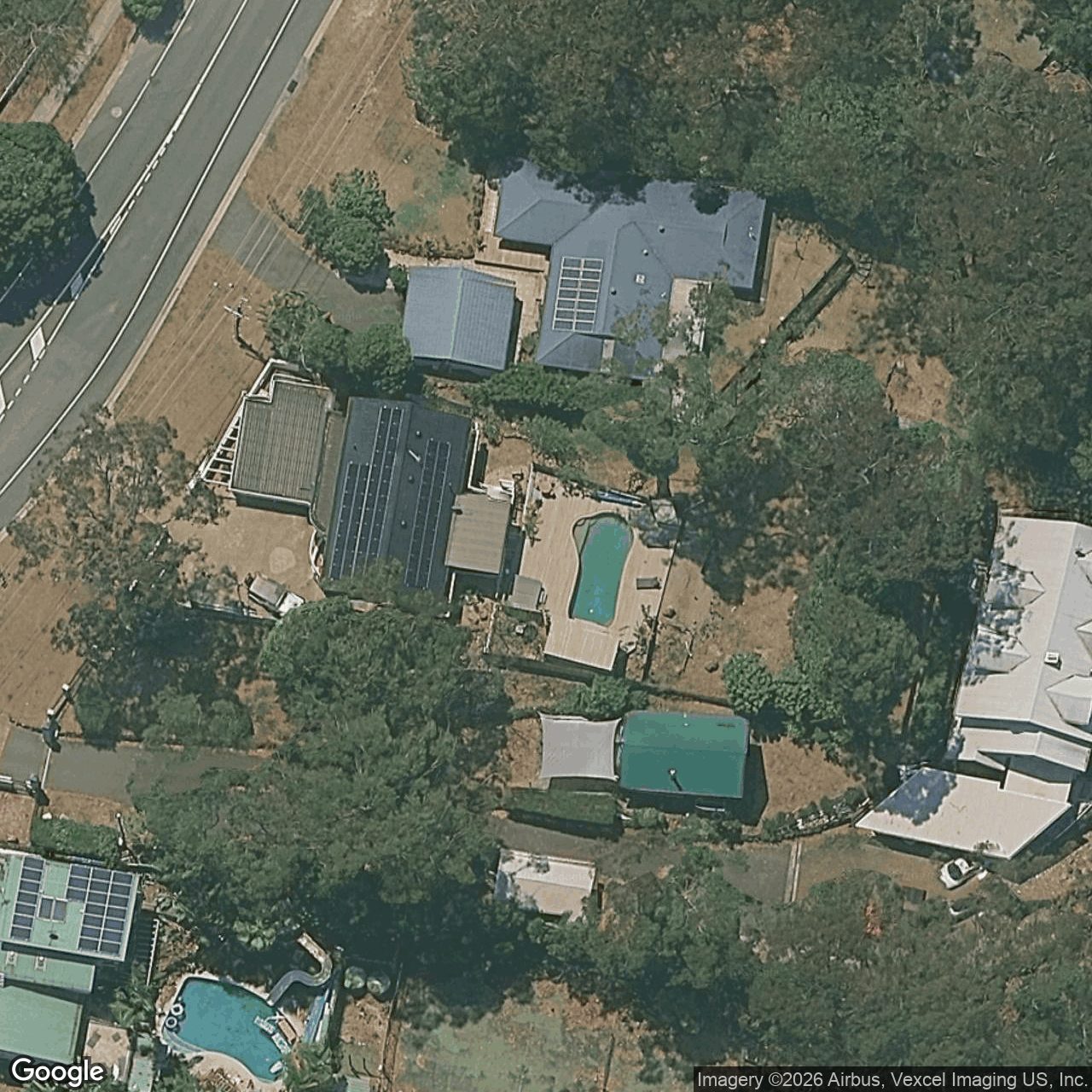 Aerial view of 60 Simpsons Road, Currumbin Waters QLD 4223