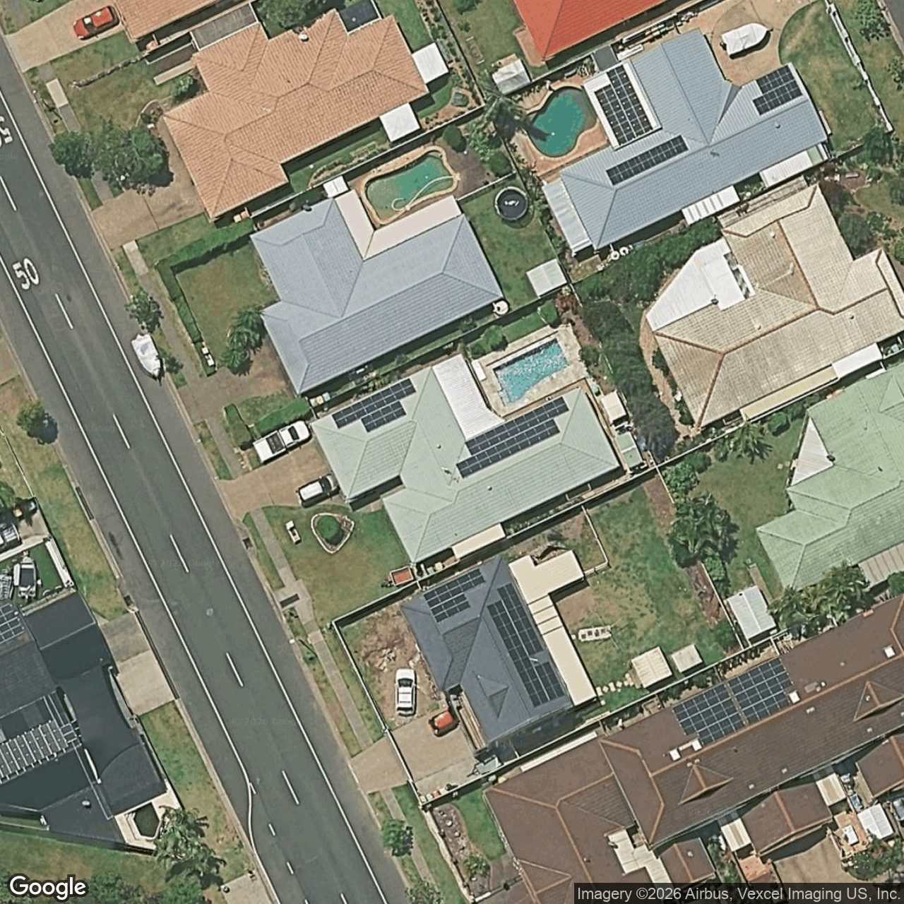 Aerial view of 95 Bienvenue Drive, Currumbin Waters QLD 4223