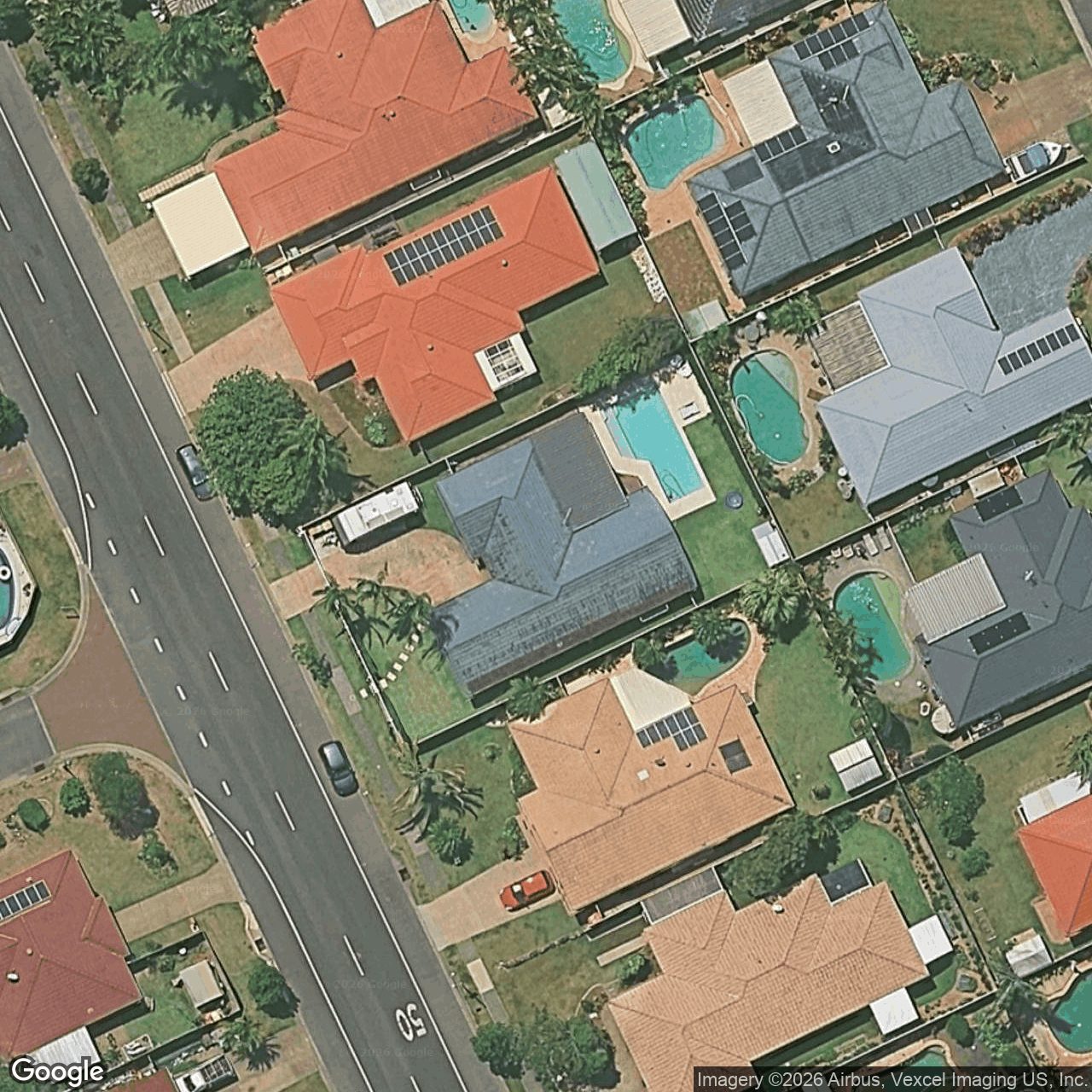 Aerial view of 103 Bienvenue Drive, Currumbin Waters QLD 4223