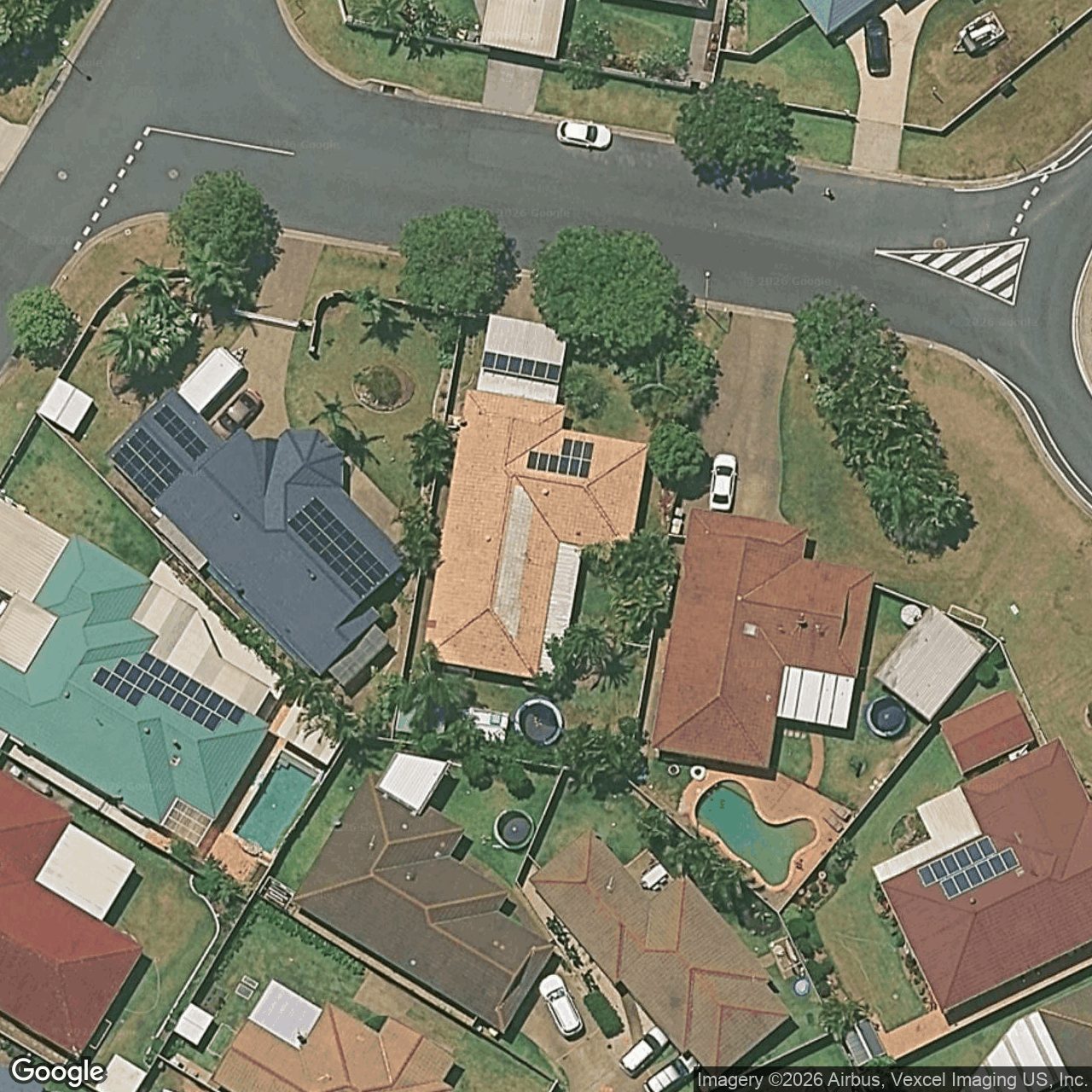 Aerial view of 10 The Cross Road, Currumbin Waters QLD 4223