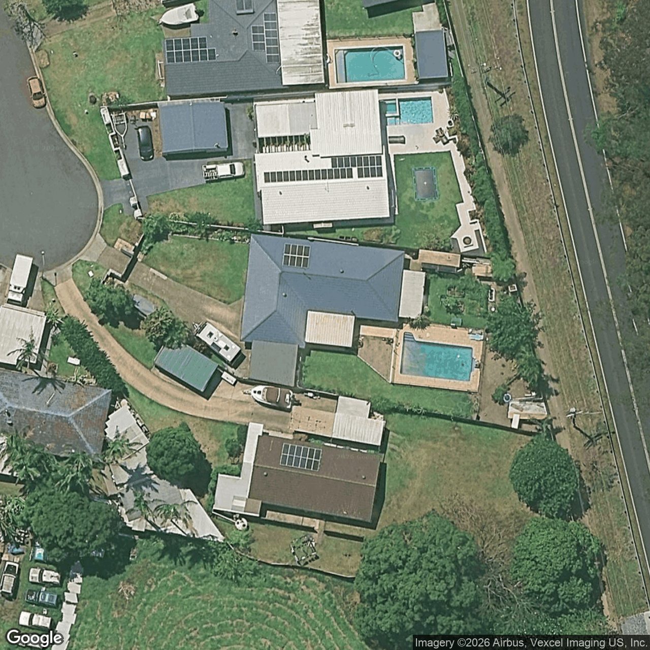 Aerial view of 3 Whitsunday Drive, Currumbin Waters QLD 4223