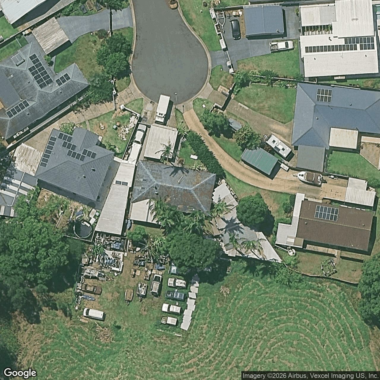 Aerial view of 2 Whitsunday Drive, Currumbin Waters QLD 4223