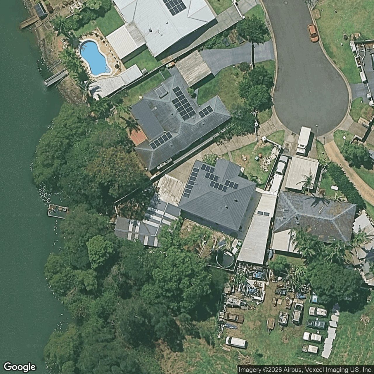 Aerial view of 4 Whitsunday Drive, Currumbin Waters QLD 4223