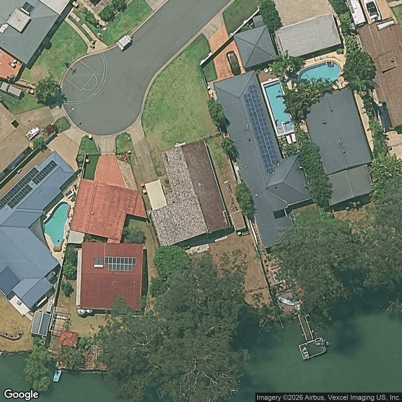 Aerial view of 46 Whitsunday Drive, Currumbin Waters QLD 4223