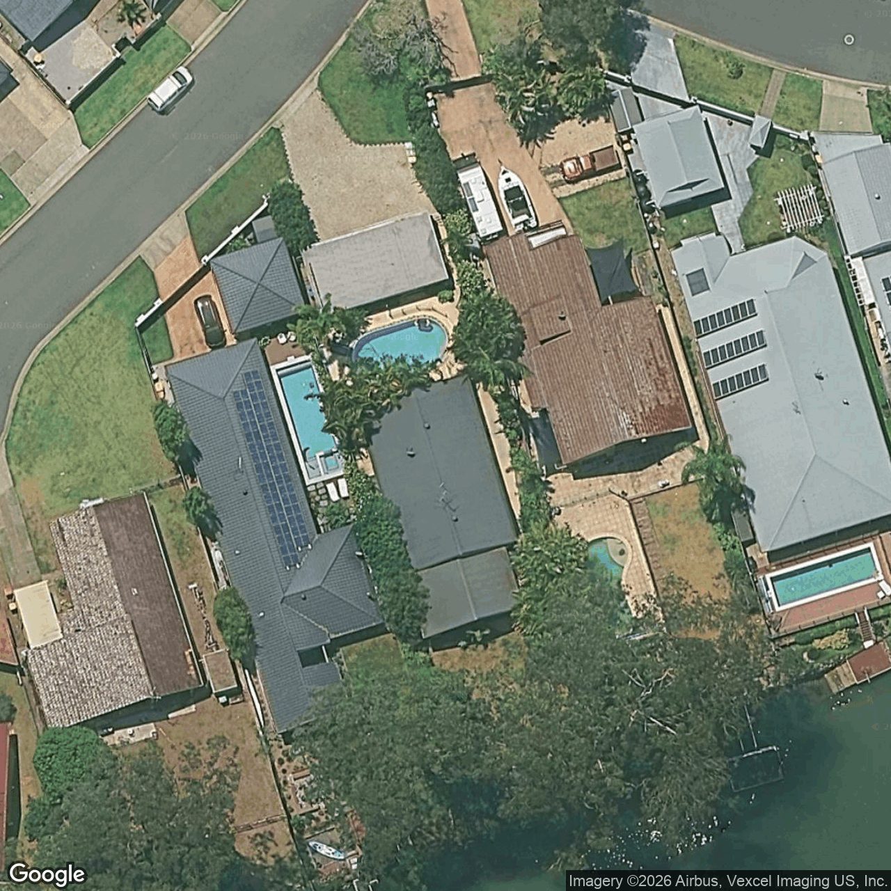 Aerial view of 42 Whitsunday Drive, Currumbin Waters QLD 4223