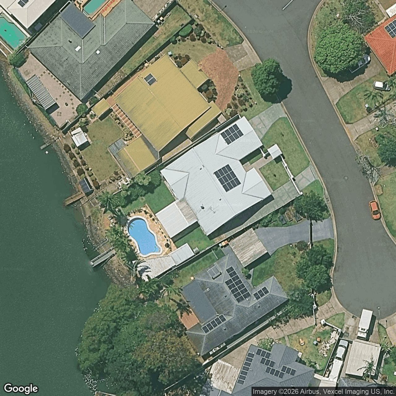 Aerial view of 8 Whitsunday Drive, Currumbin Waters QLD 4223