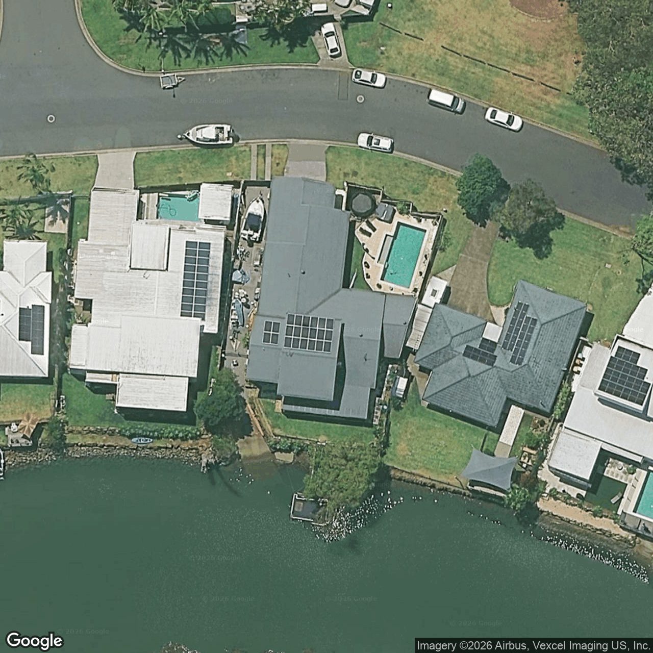 Aerial view of 22 Whitsunday Drive, Currumbin Waters QLD 4223