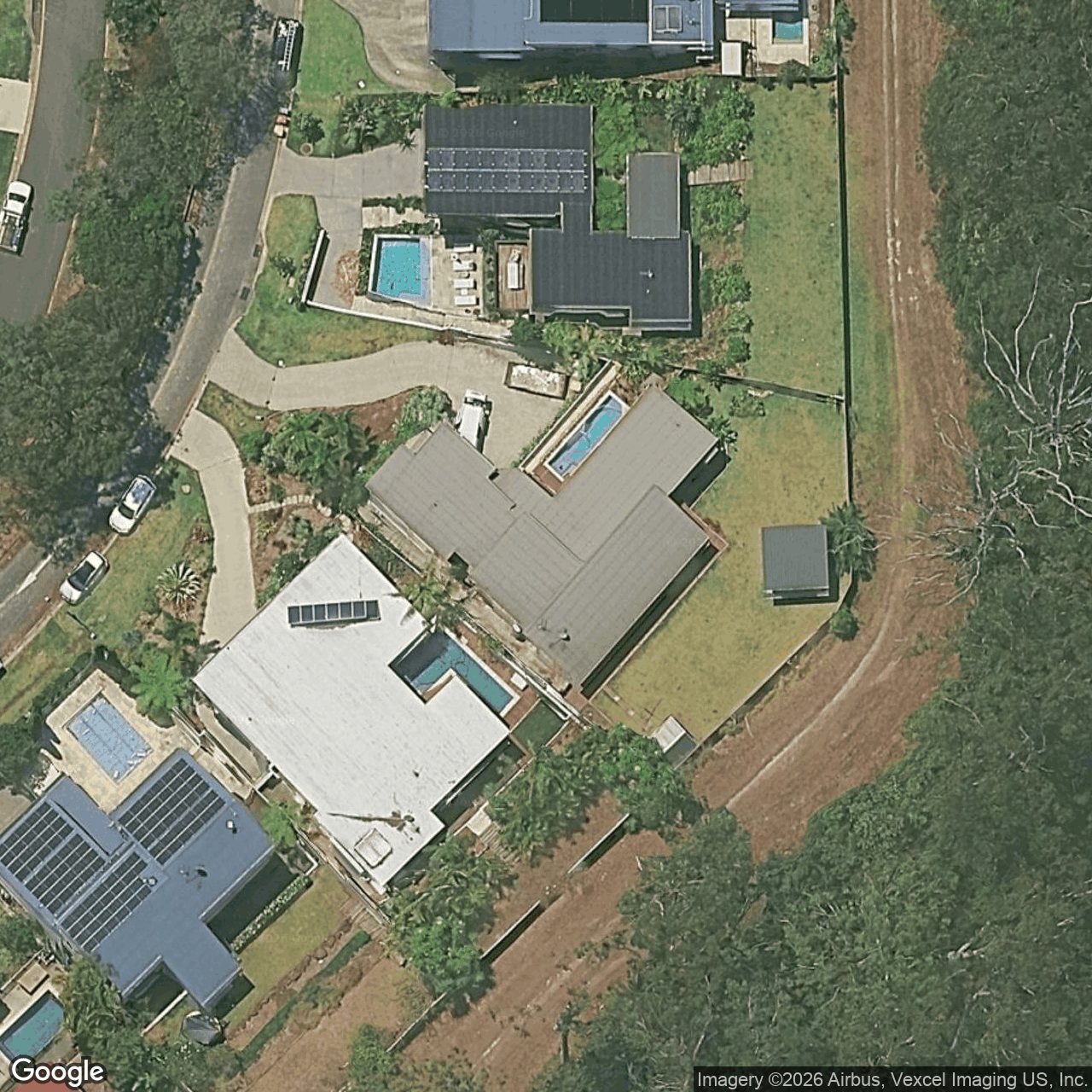 Aerial view of 51 Sawtell Drive, Currumbin Waters QLD 4223