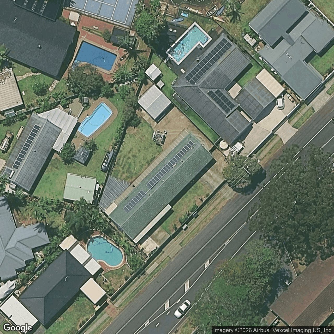 Aerial view of 187 Currumbin Creek Road, Currumbin Waters QLD 4223