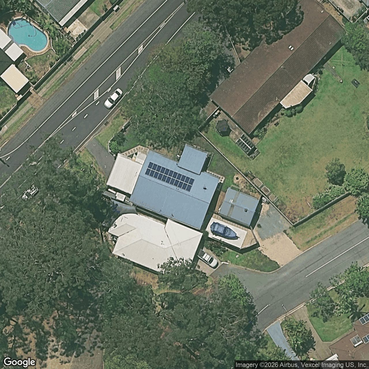 Aerial view of 180 Currumbin Creek Road, Currumbin Waters QLD 4223