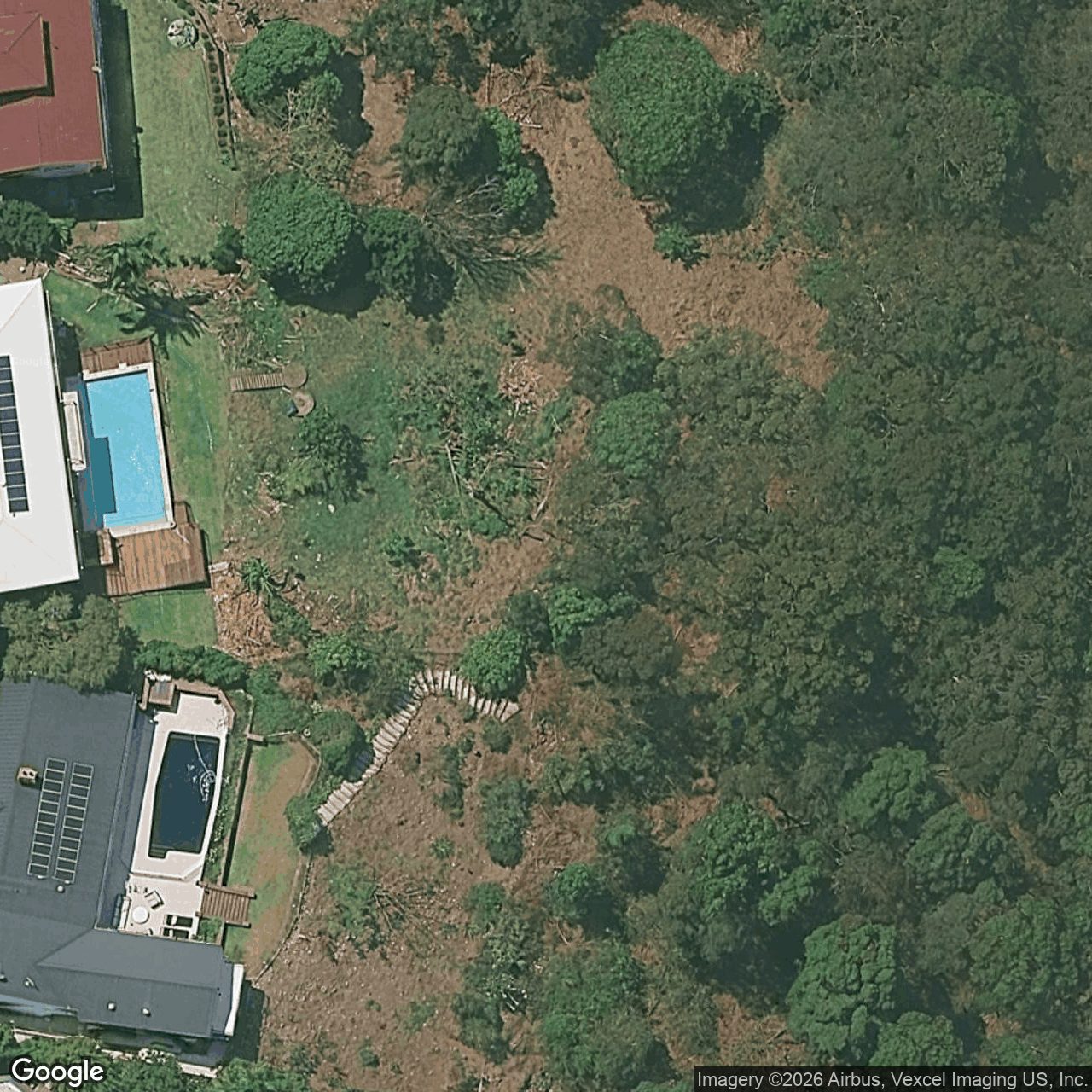 Aerial view of 254 Simpsons Road, Currumbin Waters QLD 4223