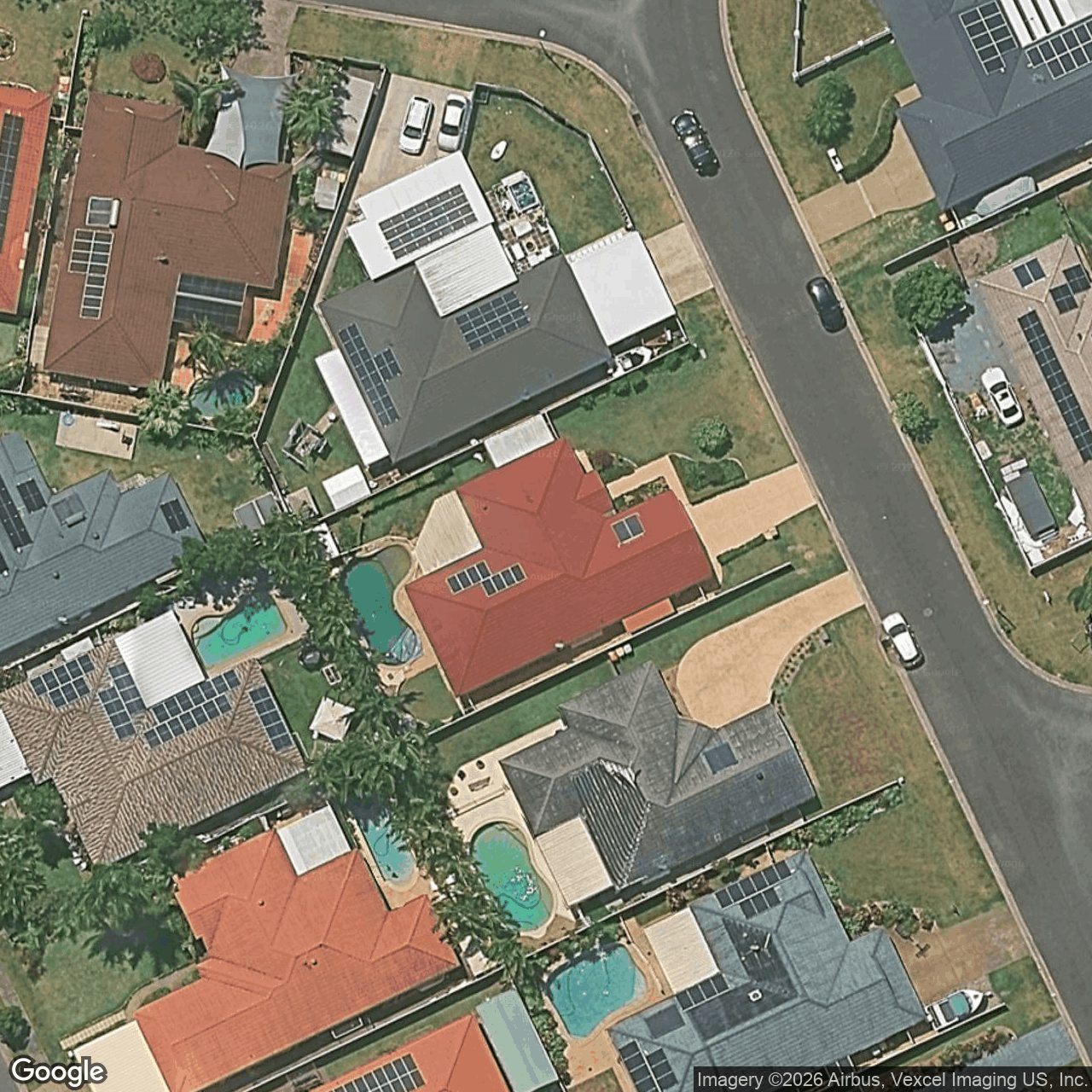Aerial view of 22 Gilchrist Drive, Currumbin Waters QLD 4223
