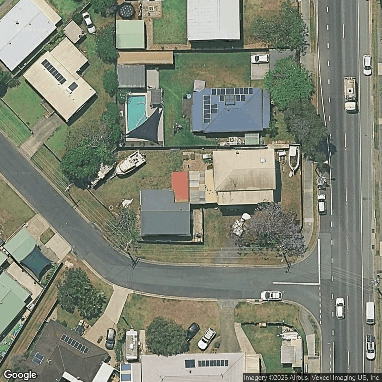 Aerial view of 19 Currumbin Creek Road, Currumbin Waters QLD 4223