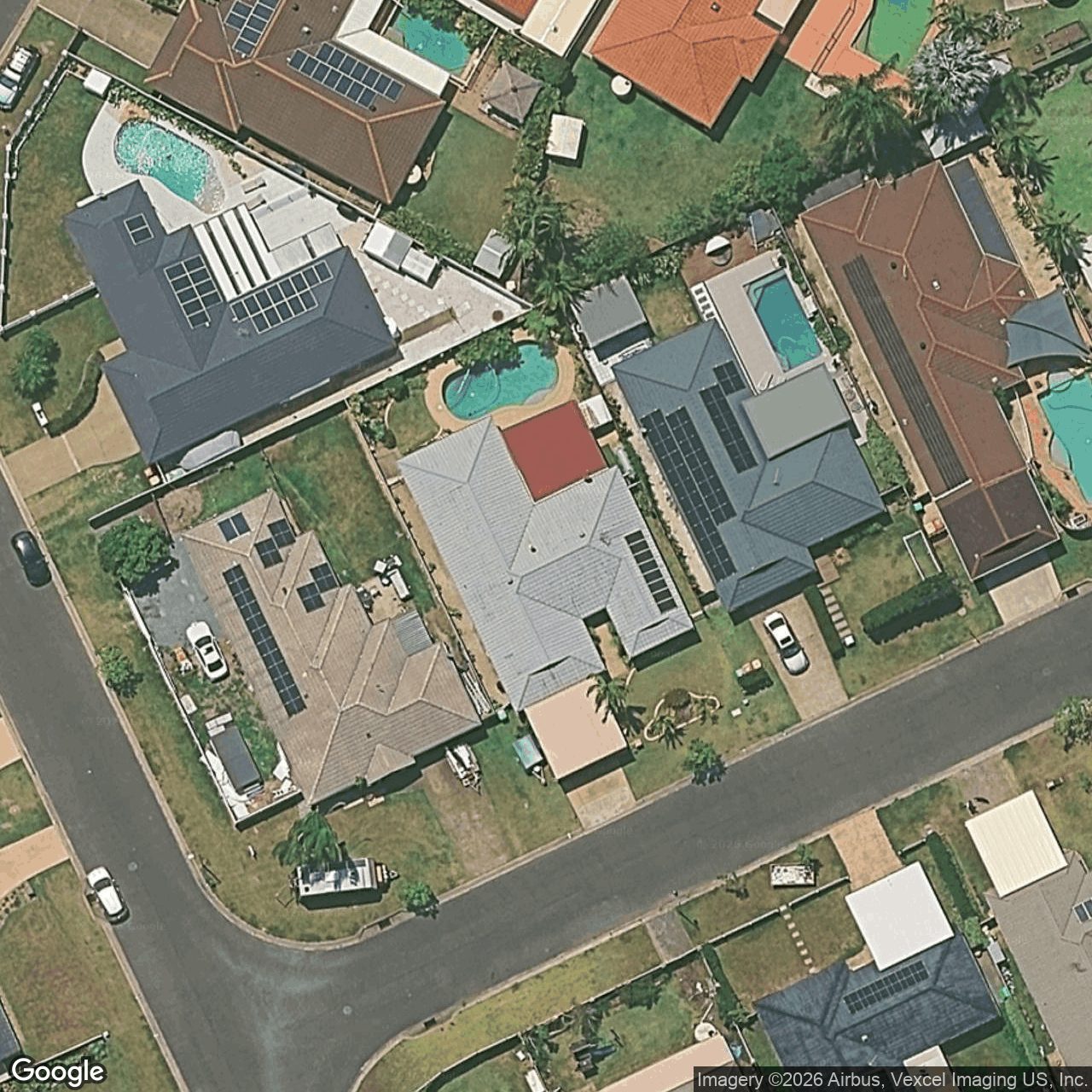 Aerial view of 61 Chippendale Crescent, Currumbin Waters QLD 4223