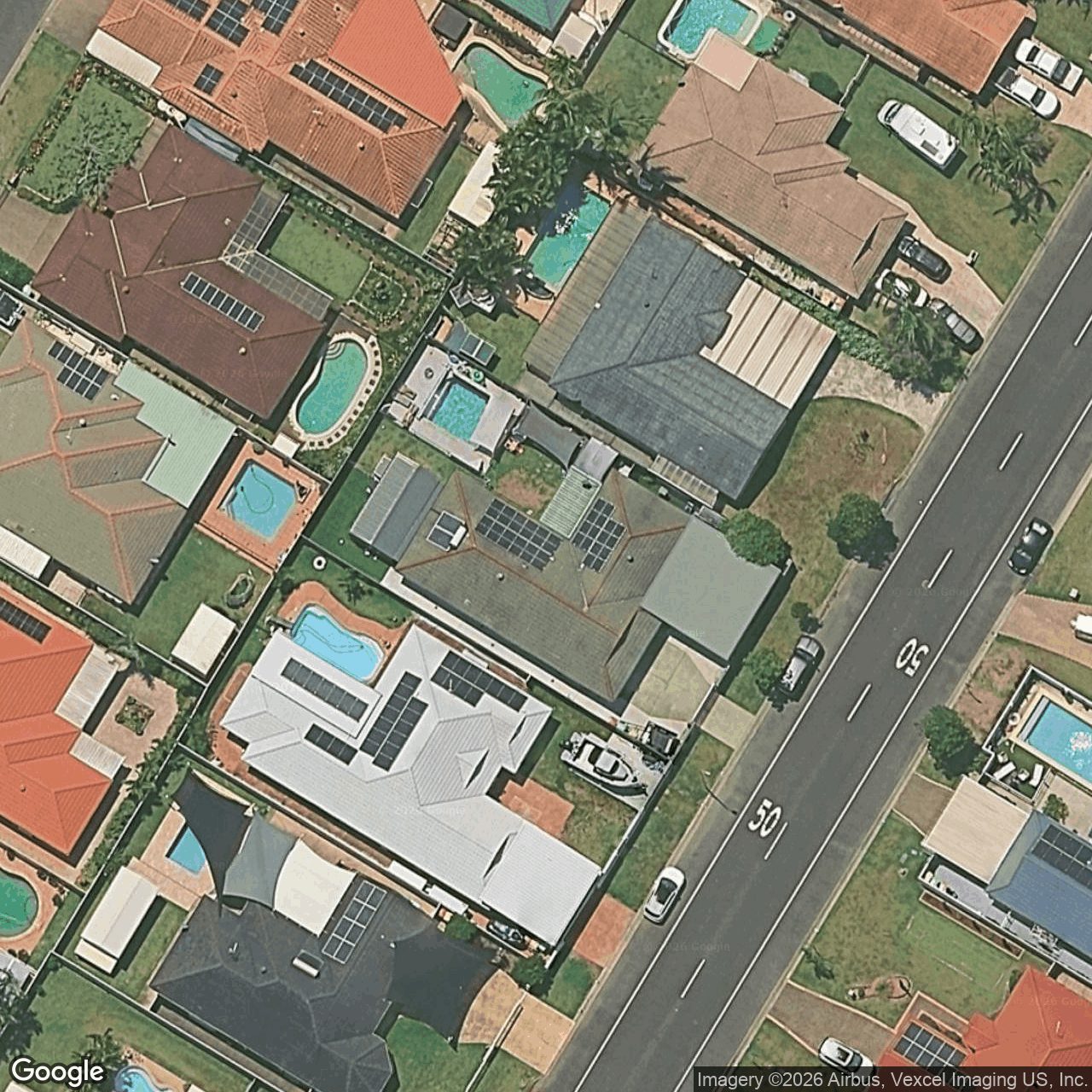 Aerial view of 120 Bienvenue Drive, Currumbin Waters QLD 4223