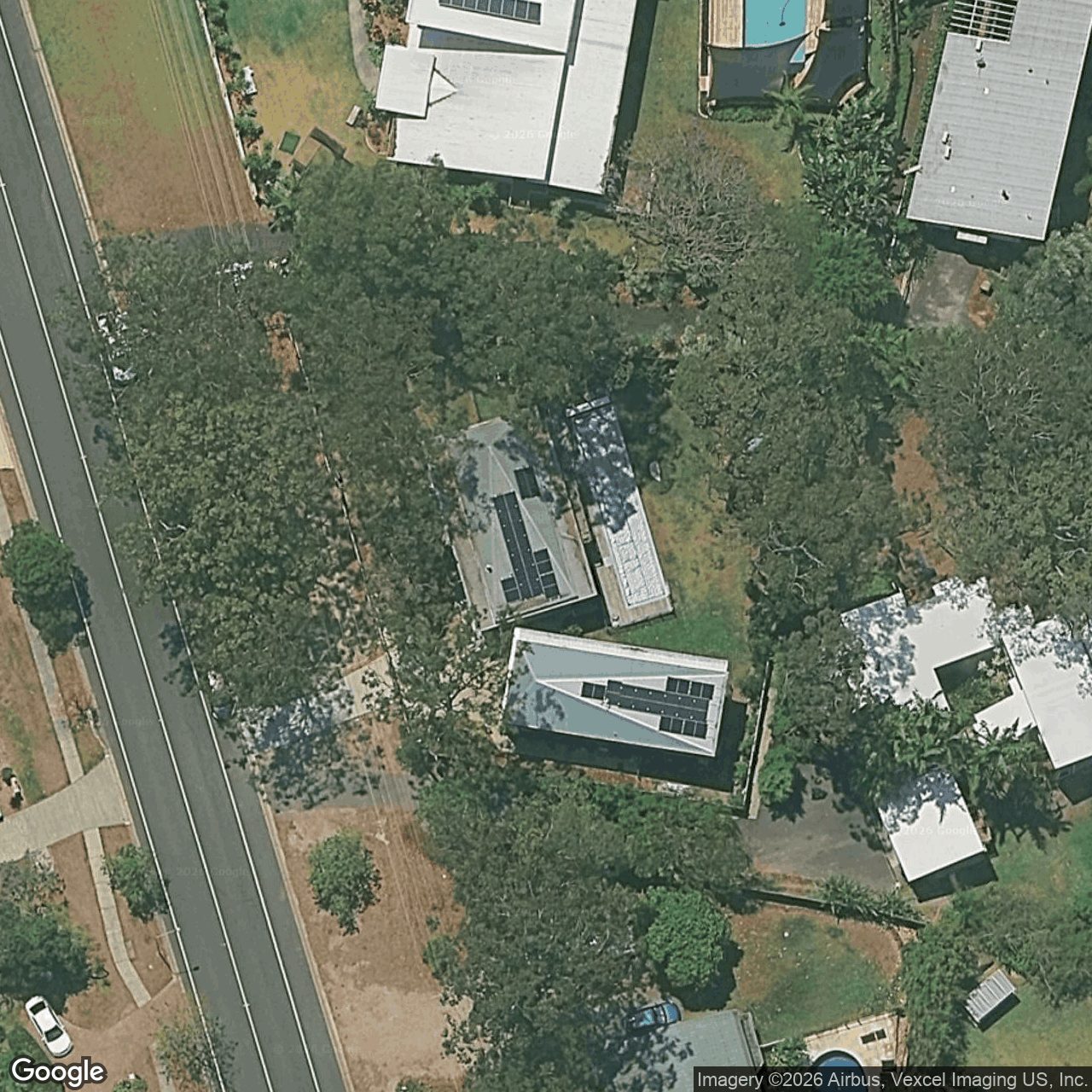 Aerial view of 90 Simpsons Road, Currumbin Waters QLD 4223