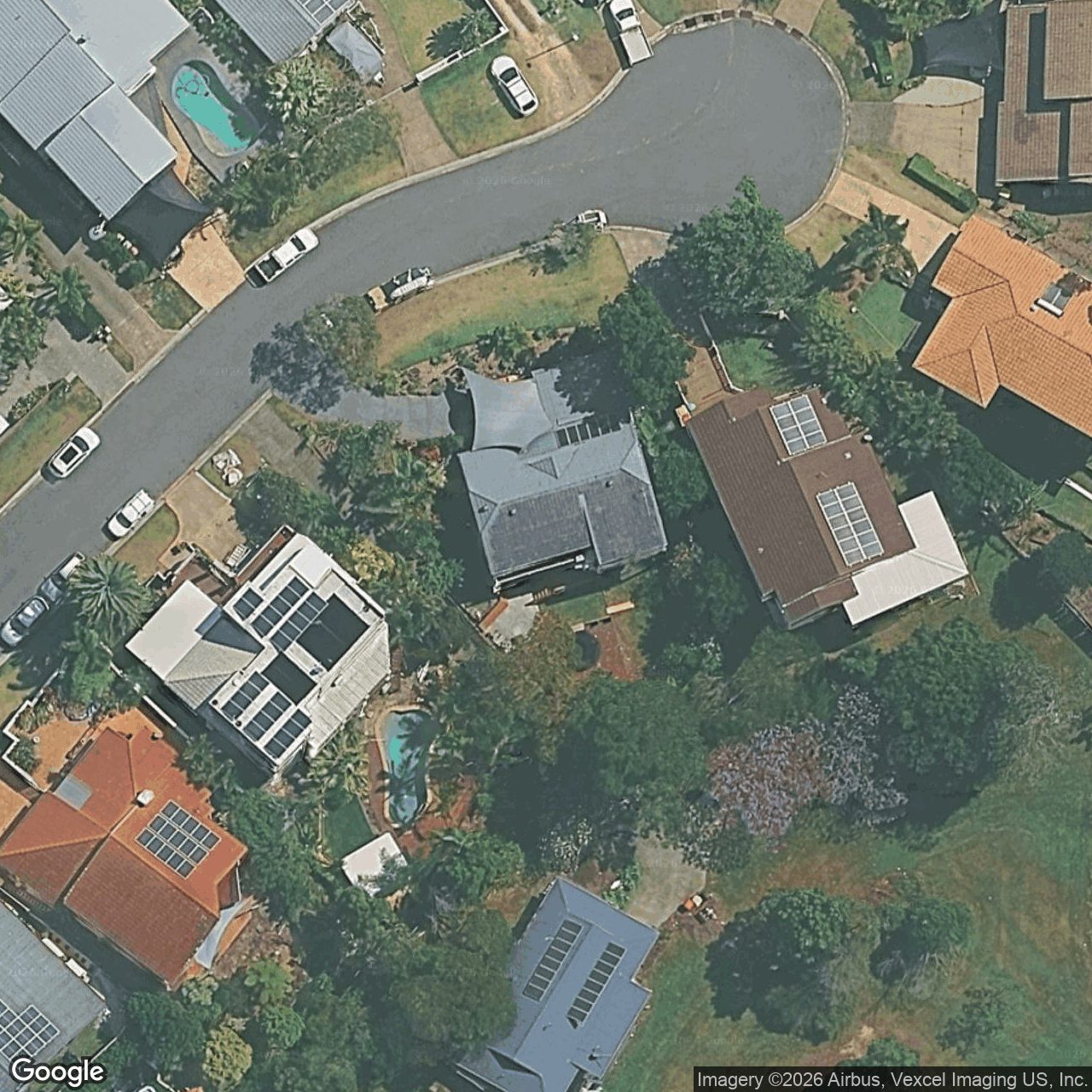 Aerial view of 9 Serafini Court, Elanora QLD 4221