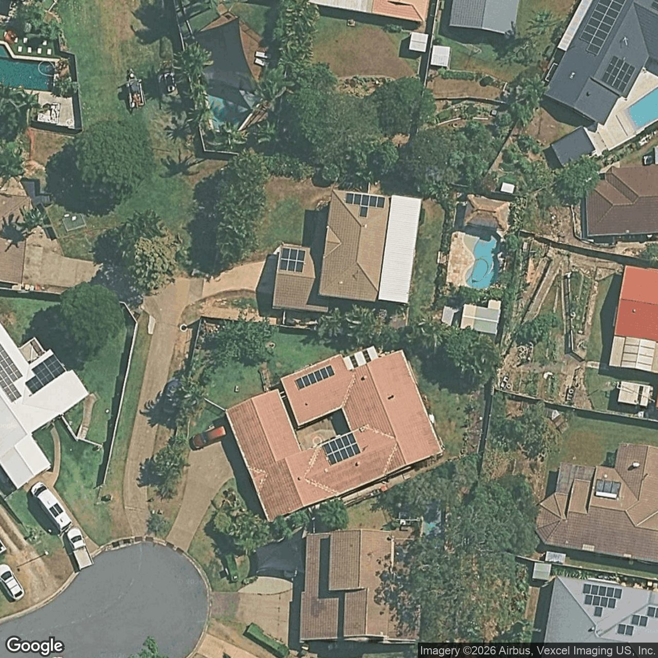 Aerial view of 20 Serafini Court, Elanora QLD 4221