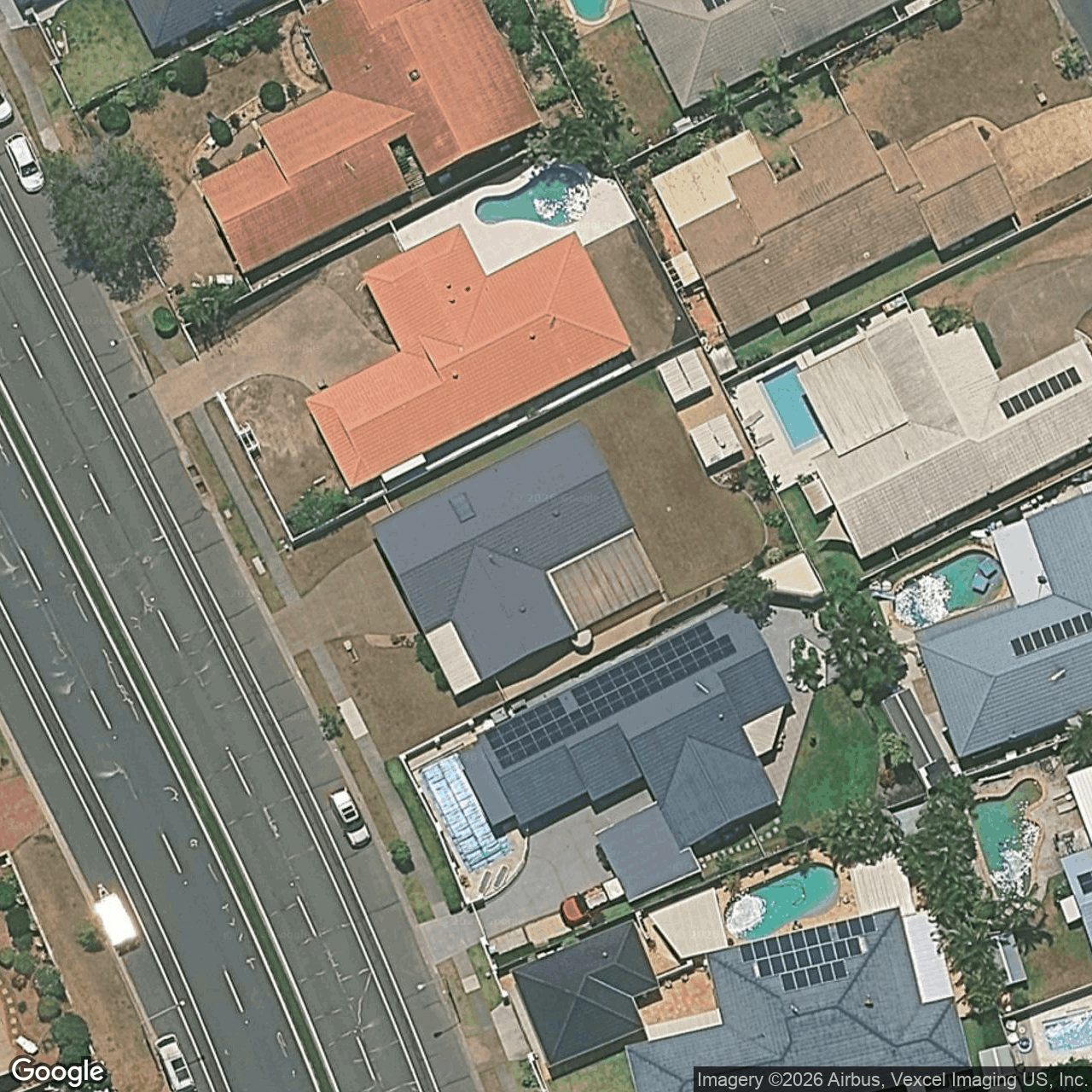 Aerial view of 245 Nineteenth Avenue, Elanora QLD 4221