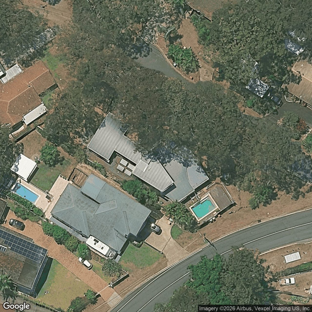 Aerial view of 193 Simpsons Road, Elanora QLD 4221