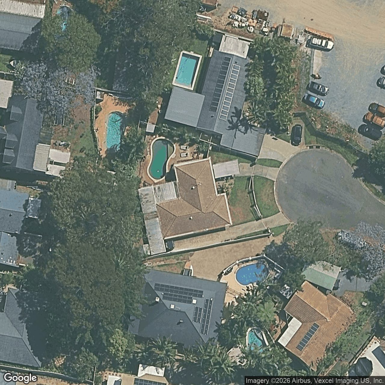 Aerial view of 34 Rees Court, Elanora QLD 4221