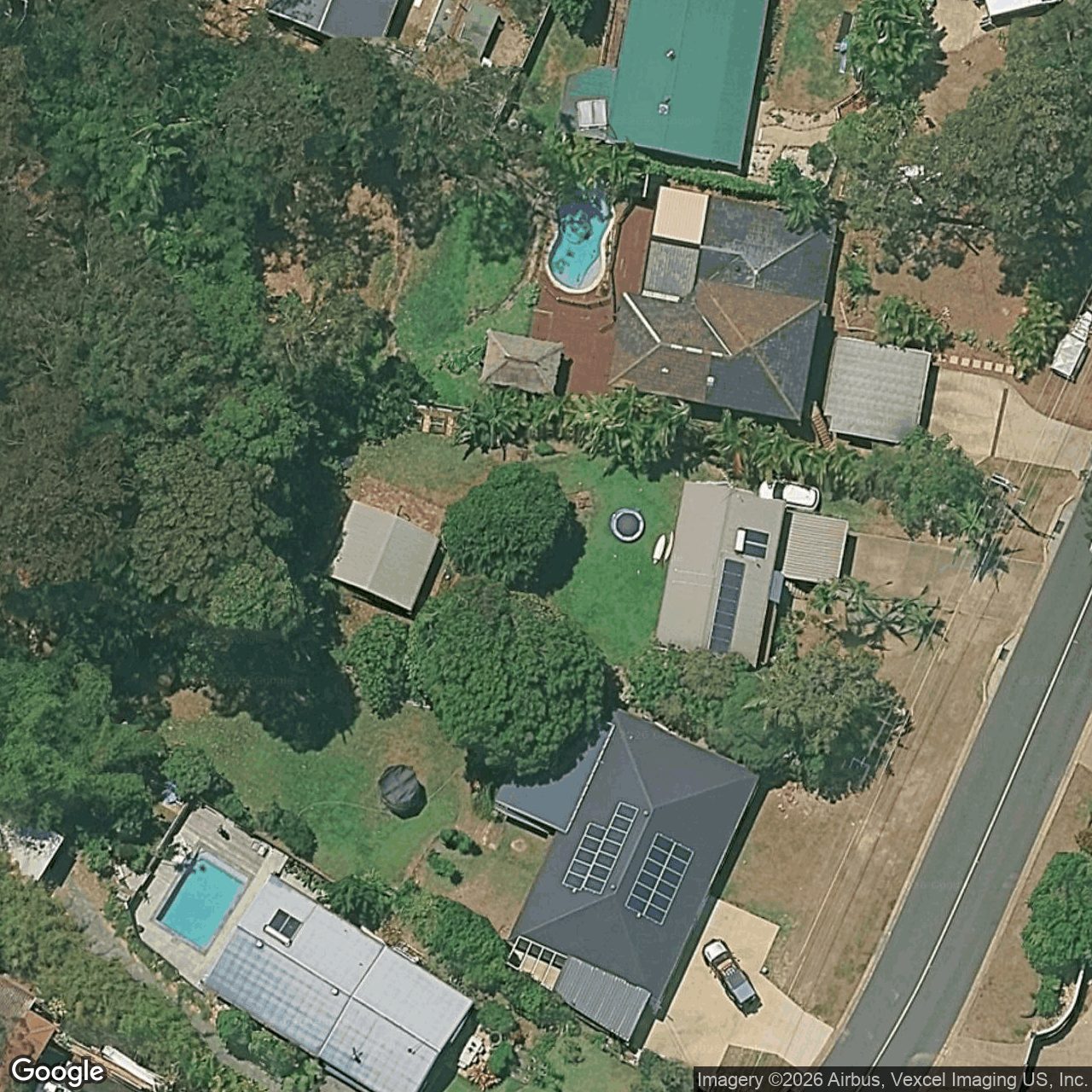 Aerial view of 185 Simpsons Road, Elanora QLD 4221