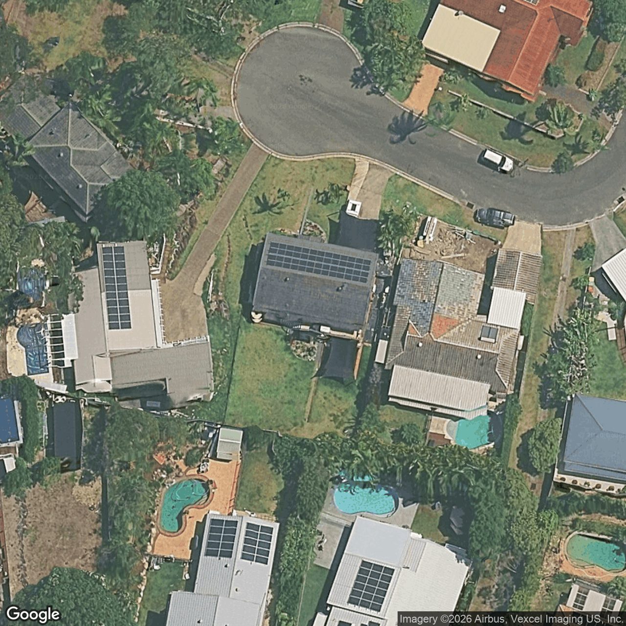 Aerial view of 7 Capano Court, Elanora QLD 4221