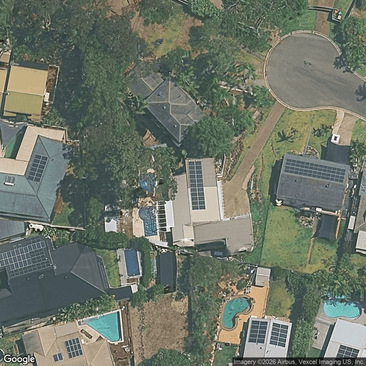 Aerial view of 5 Capano Court, Elanora QLD 4221