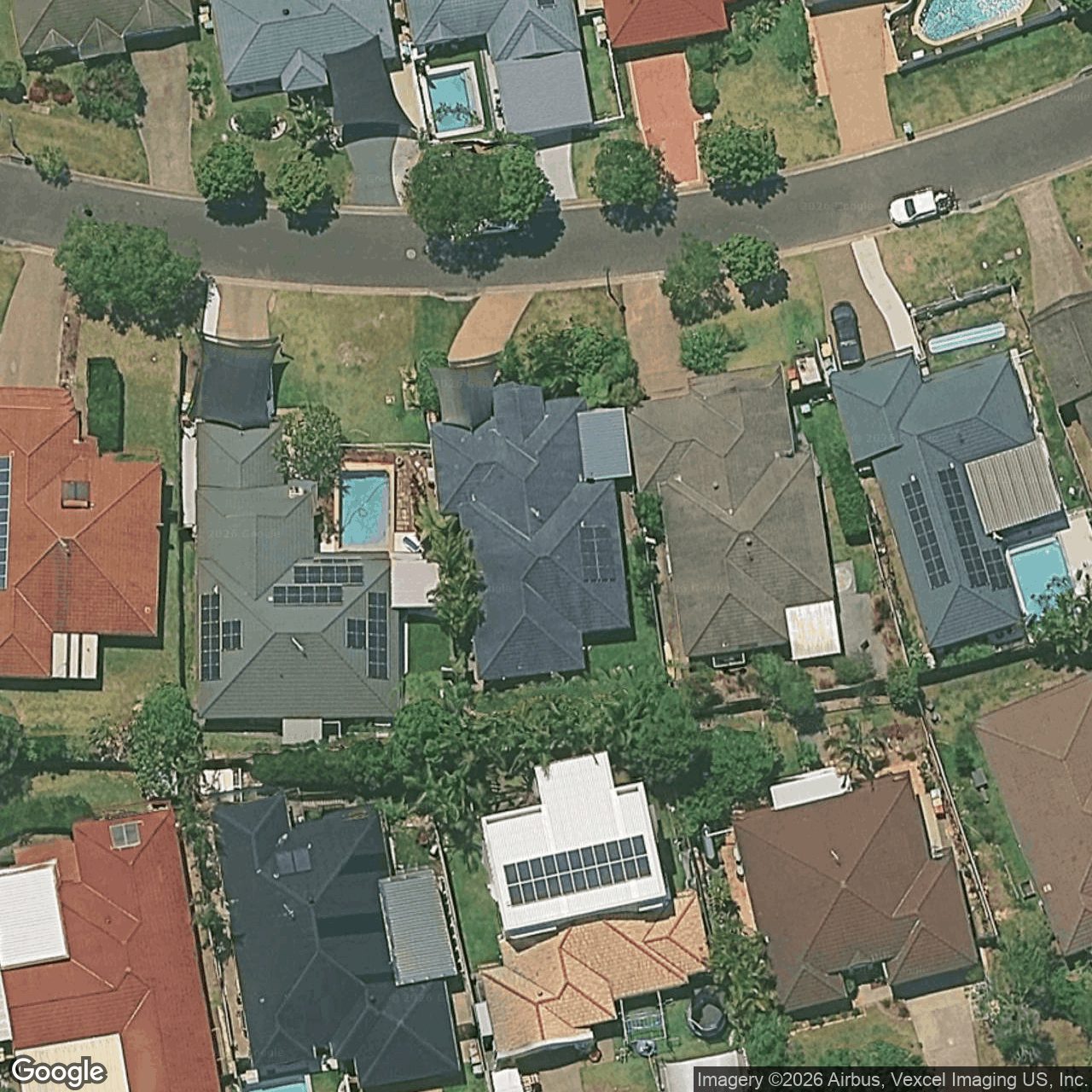 Aerial view of 12 Tipuana Drive, Elanora QLD 4221