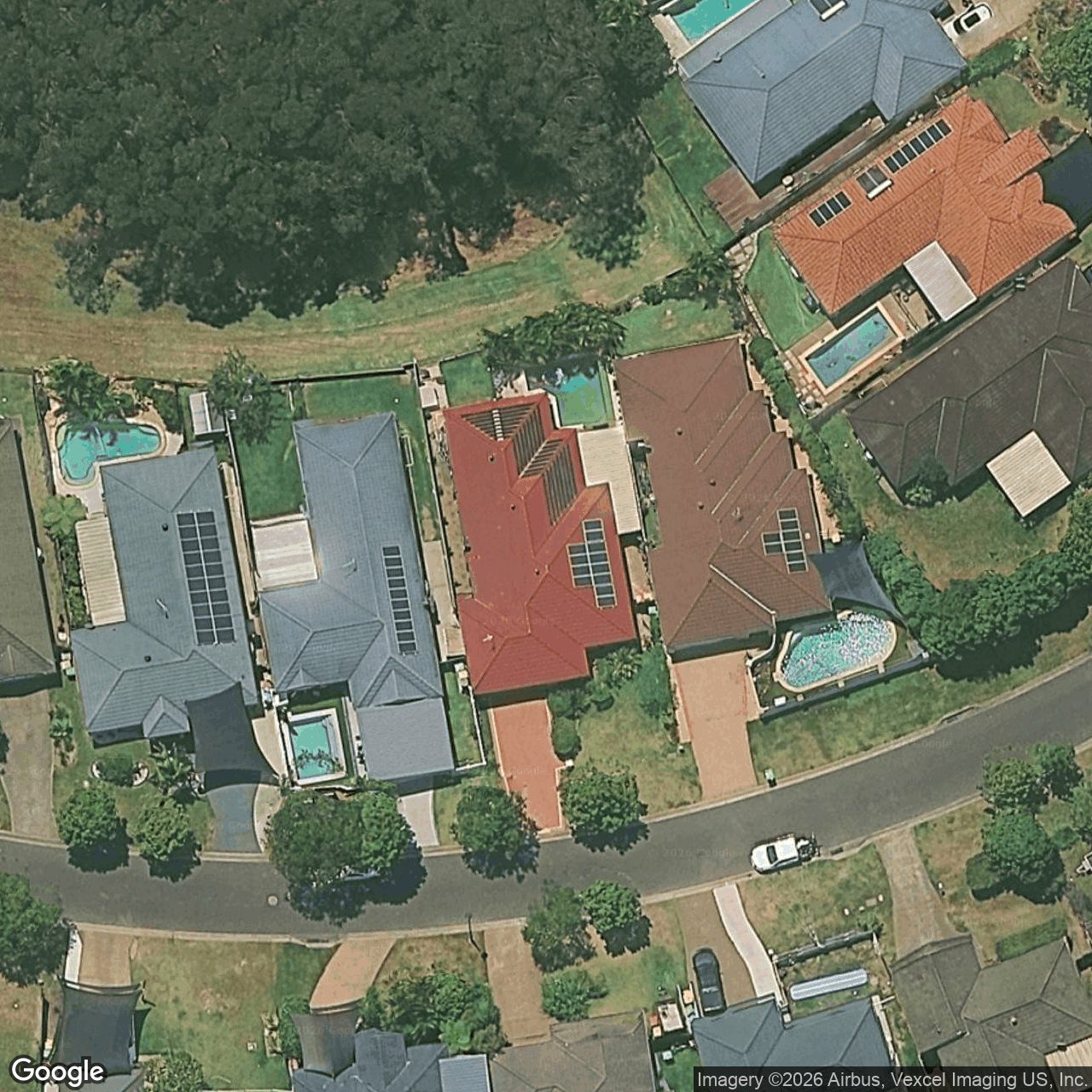 Aerial view of 5 Tipuana Drive, Elanora QLD 4221