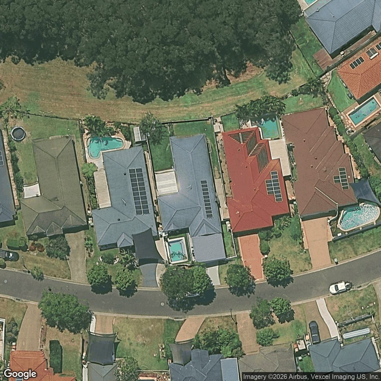 Aerial view of 7 Tipuana Drive, Elanora QLD 4221