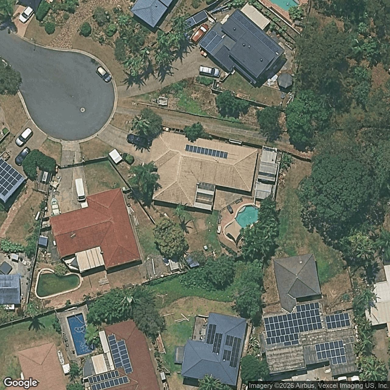 Aerial view of 7 Abele Court, Elanora QLD 4221