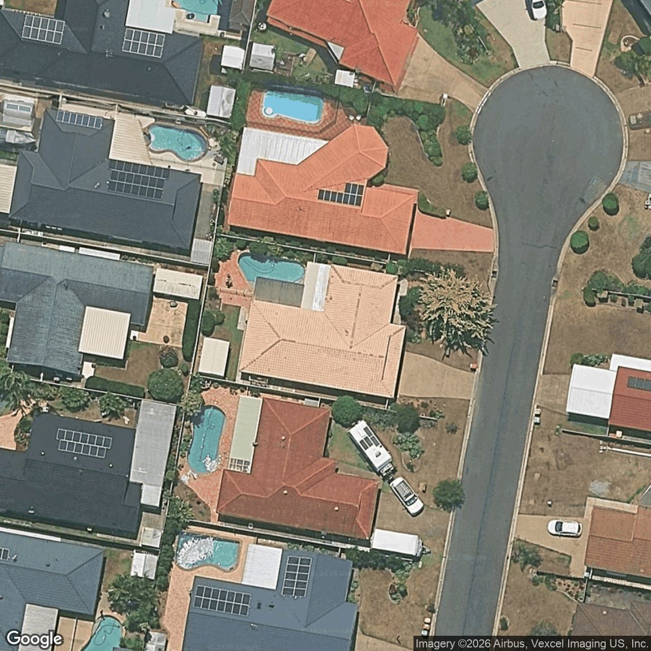 Aerial view of 7 Damson Place, Elanora QLD 4221