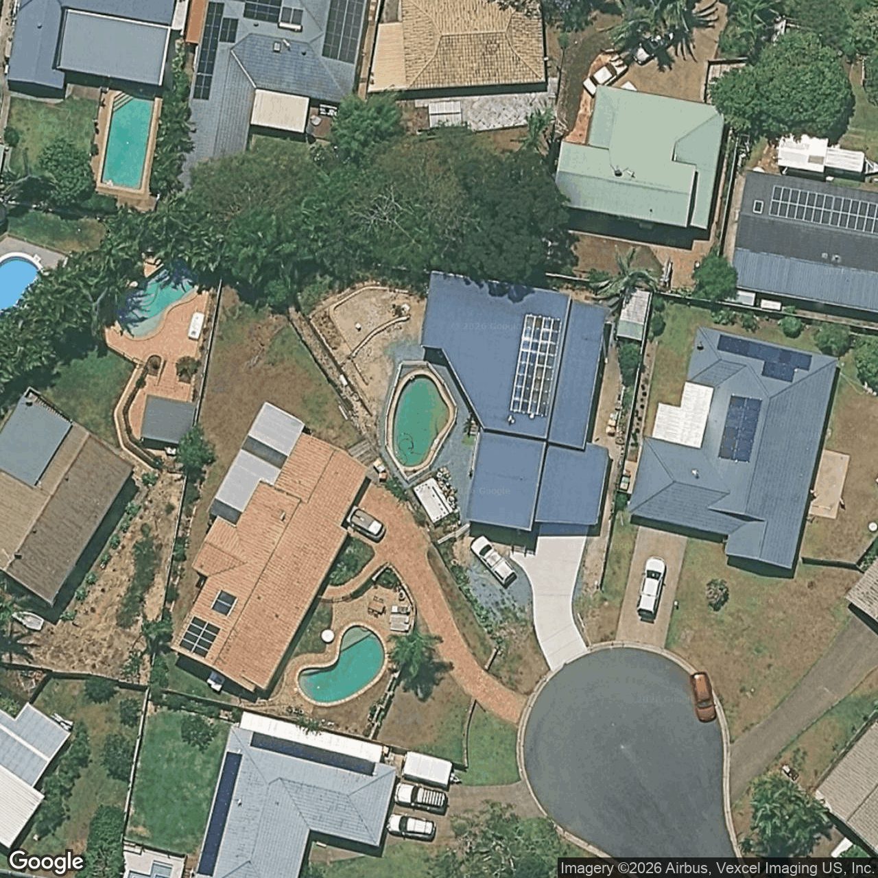 Aerial view of 7 Aloe Court, Elanora QLD 4221