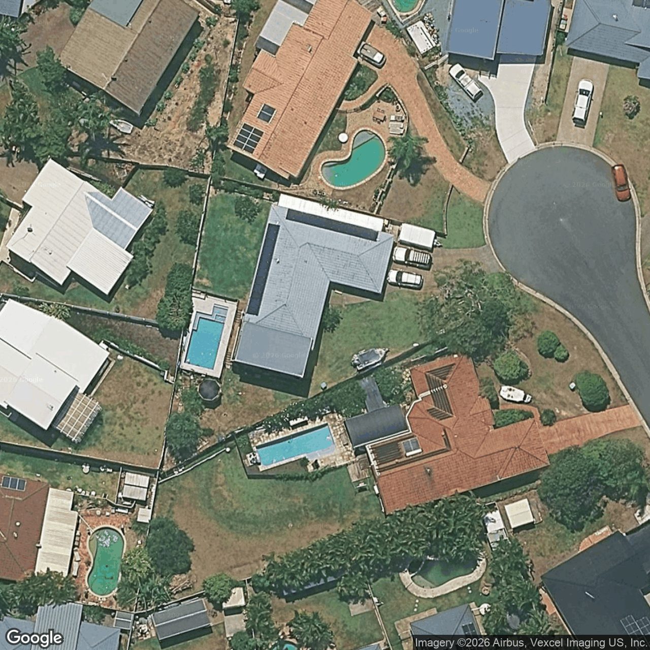 Aerial view of 6 Aloe Court, Elanora QLD 4221