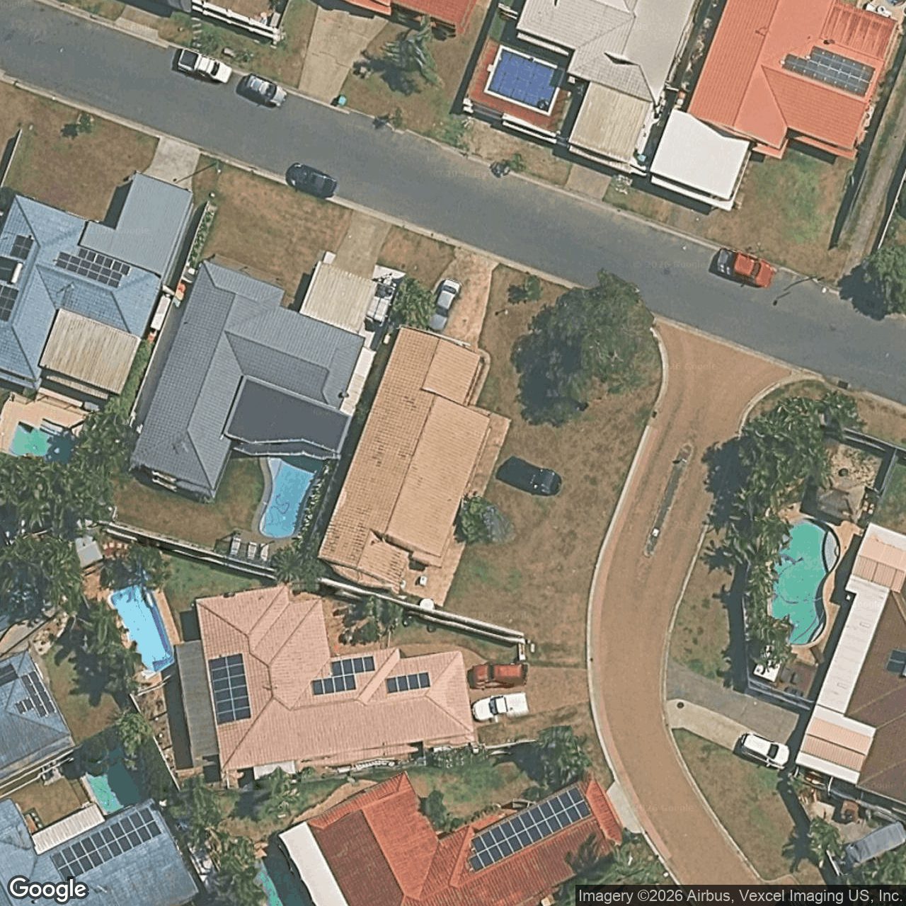 Aerial view of 45 Bergamont Street, Elanora QLD 4221