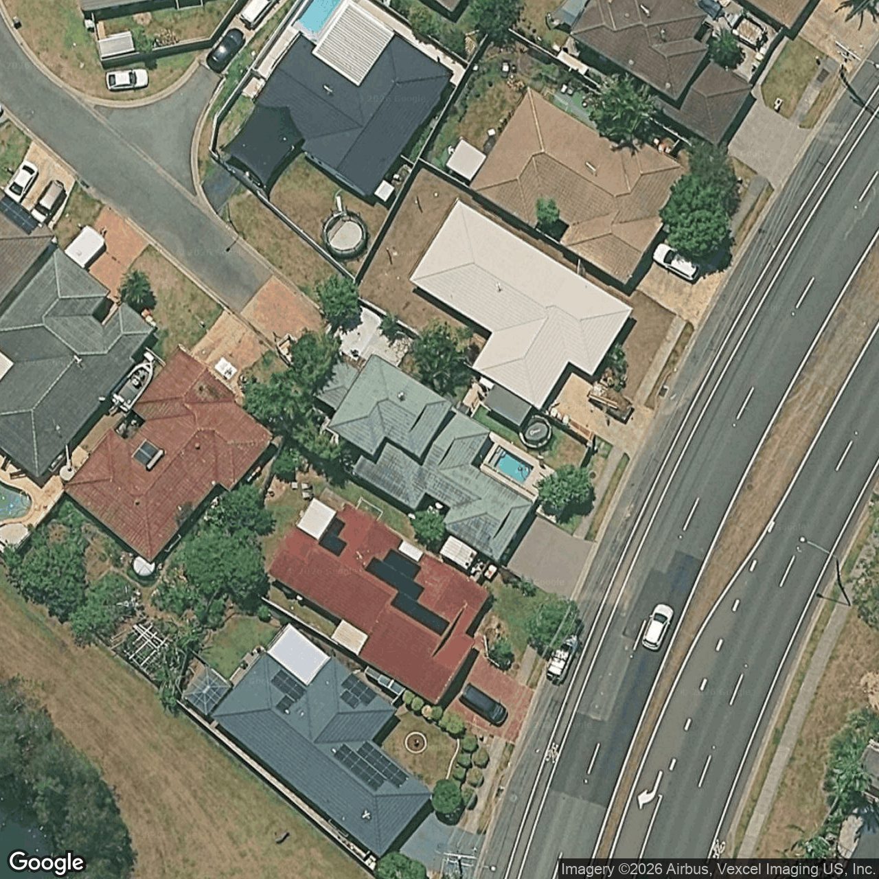 Aerial view of 290 Nineteenth Avenue, Elanora QLD 4221