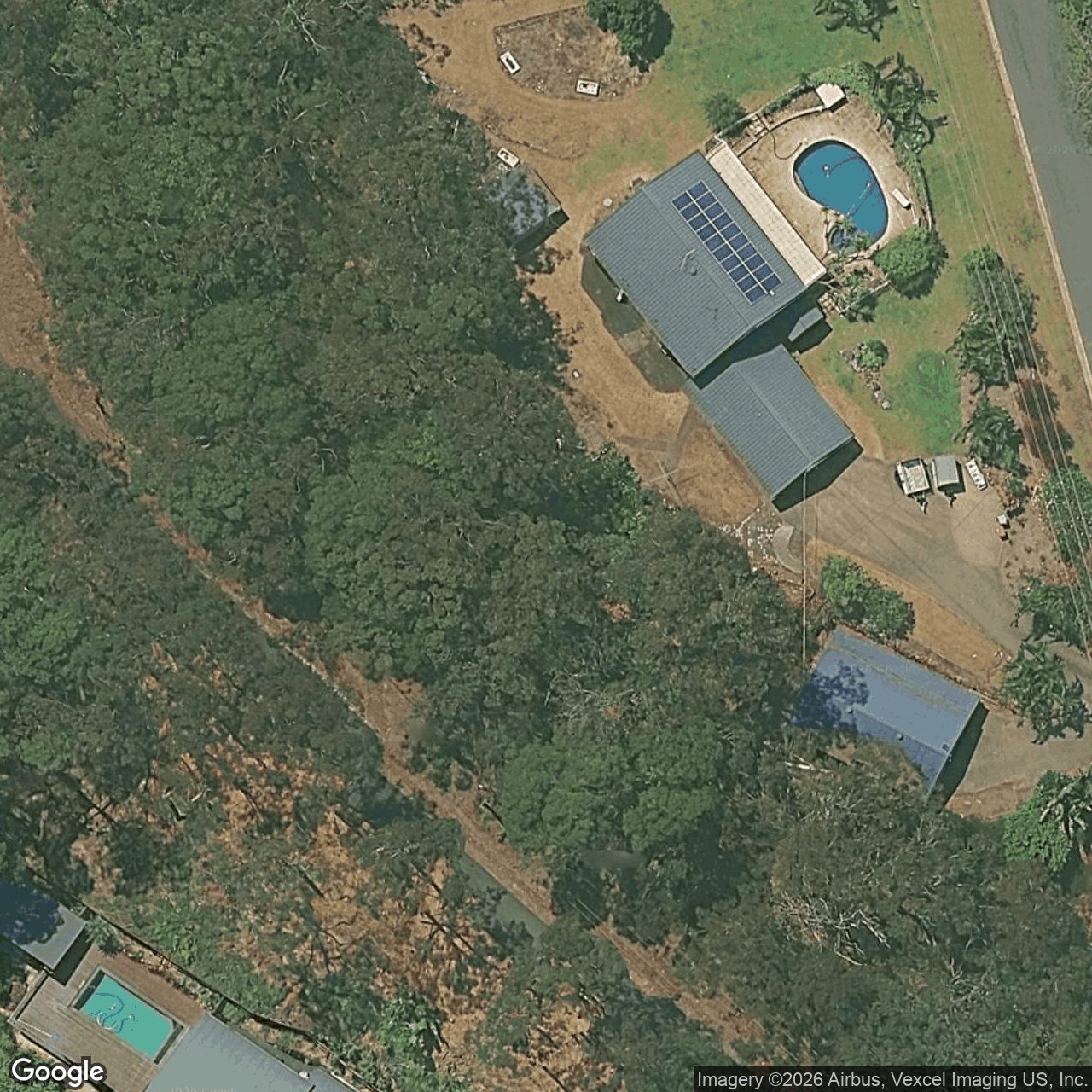 Aerial view of 251 Simpsons Road, Elanora QLD 4221