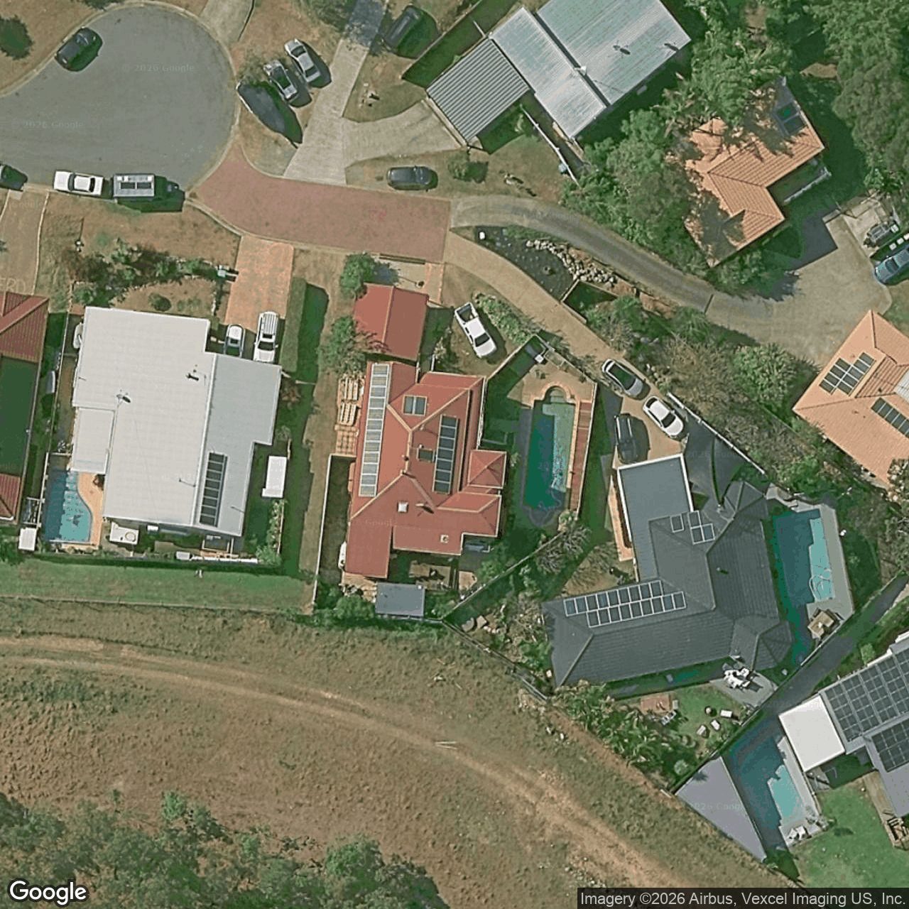 Aerial view of 15 Lochinvar Court, Highland Park QLD 4211