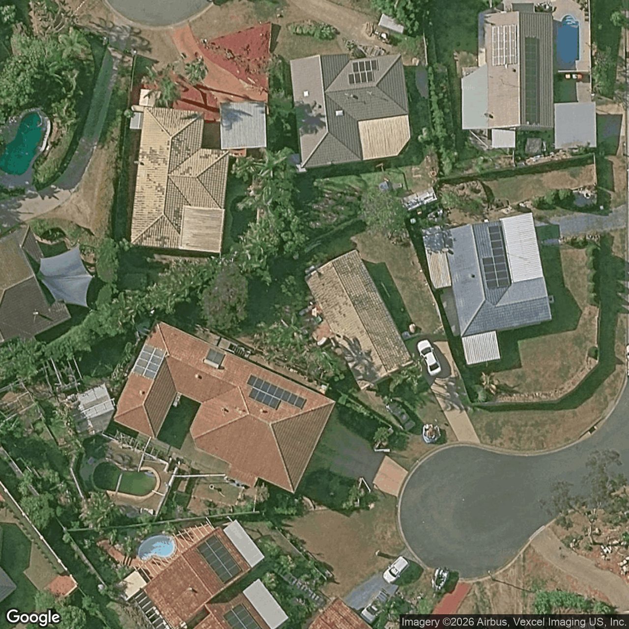Aerial view of 9 Sue Court, Highland Park QLD 4211
