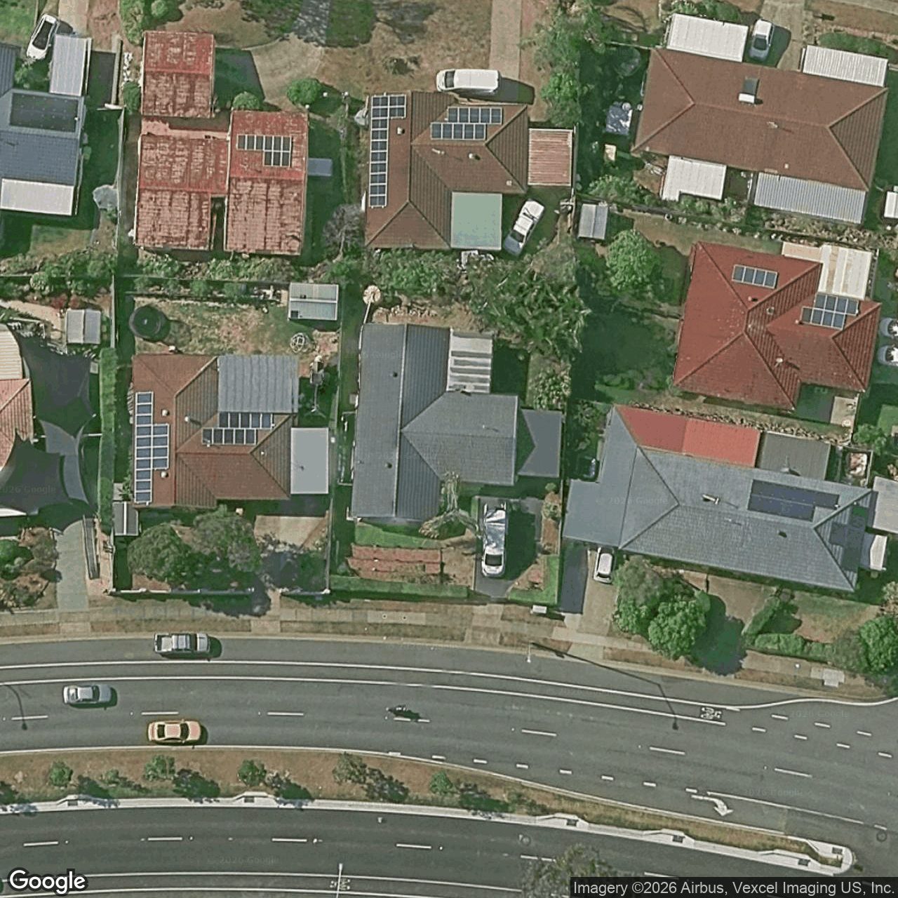Aerial view of 55 Alexander Drive, Highland Park QLD 4211