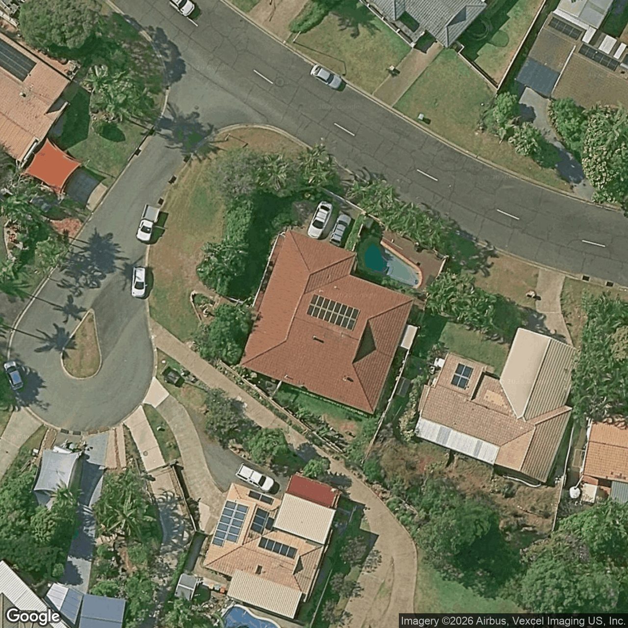 Aerial view of 2 Rob Roy Court, Highland Park QLD 4211