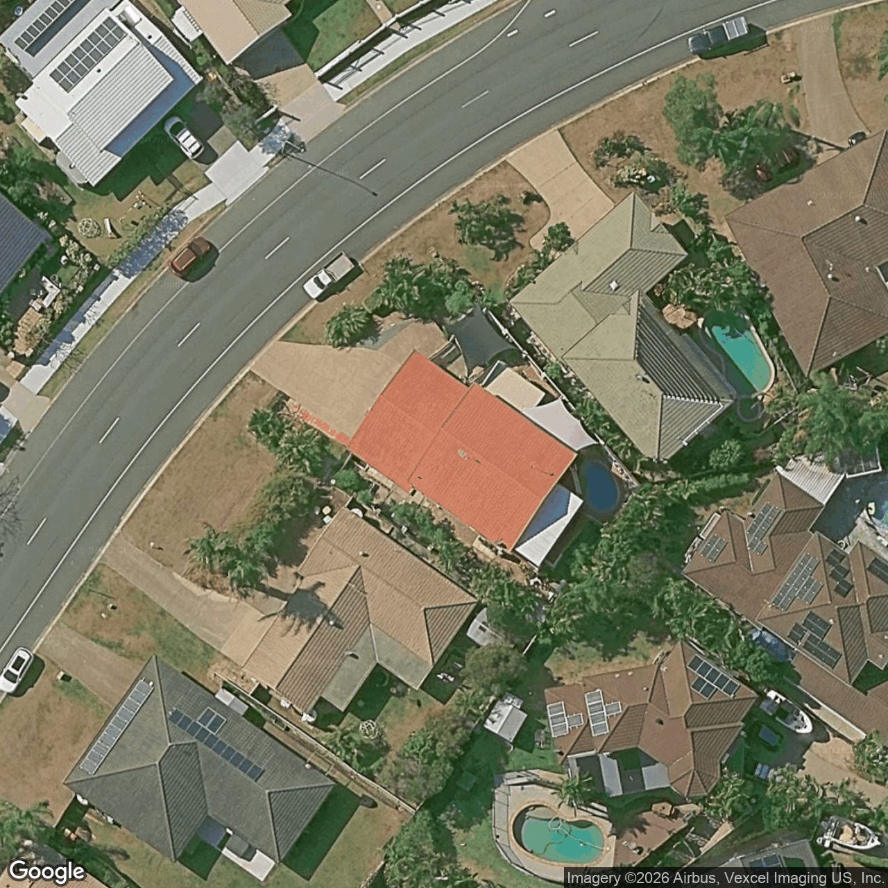 Aerial view of 36 Kincaid Drive, Highland Park QLD 4211