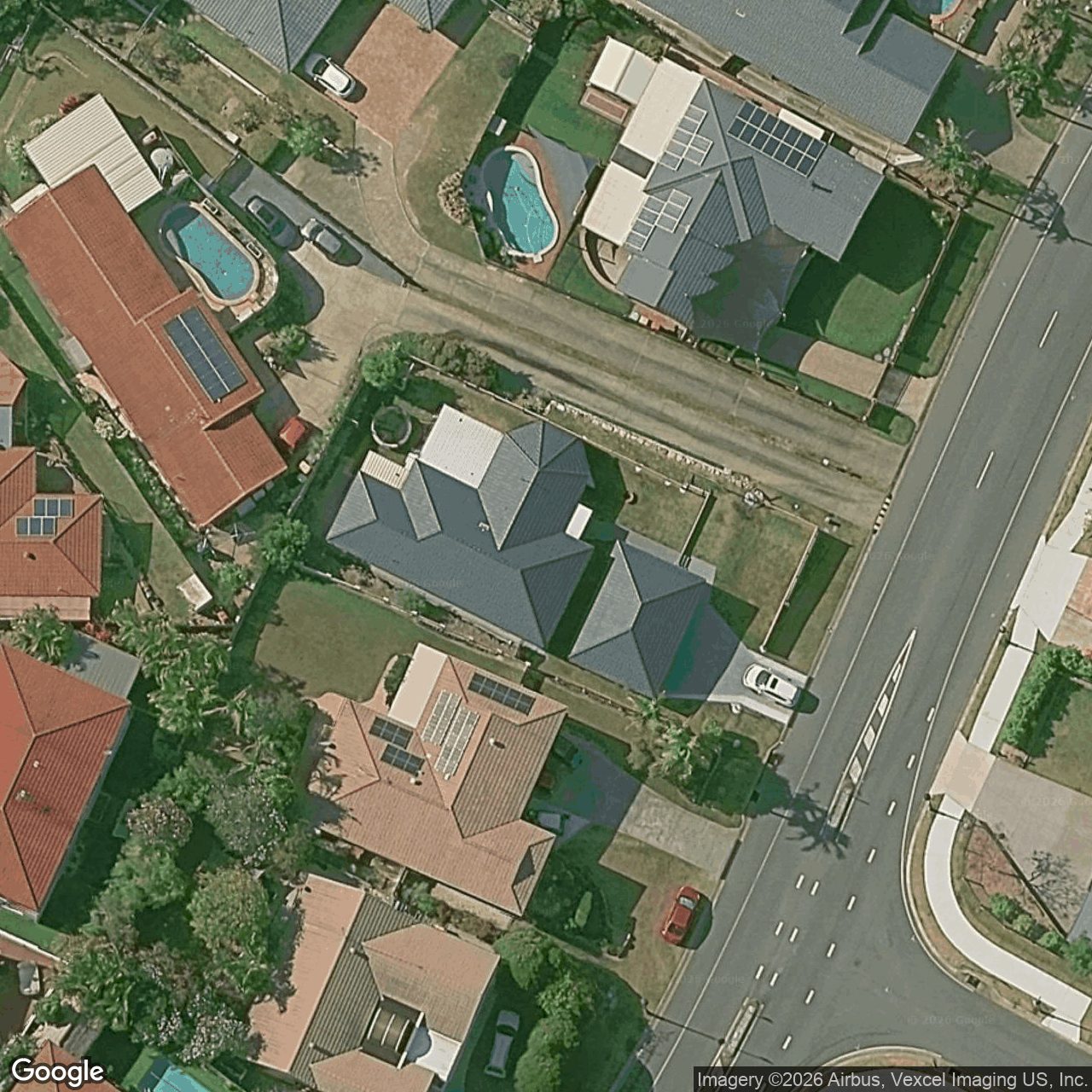 Aerial view of 61 Kincaid Drive, Highland Park QLD 4211