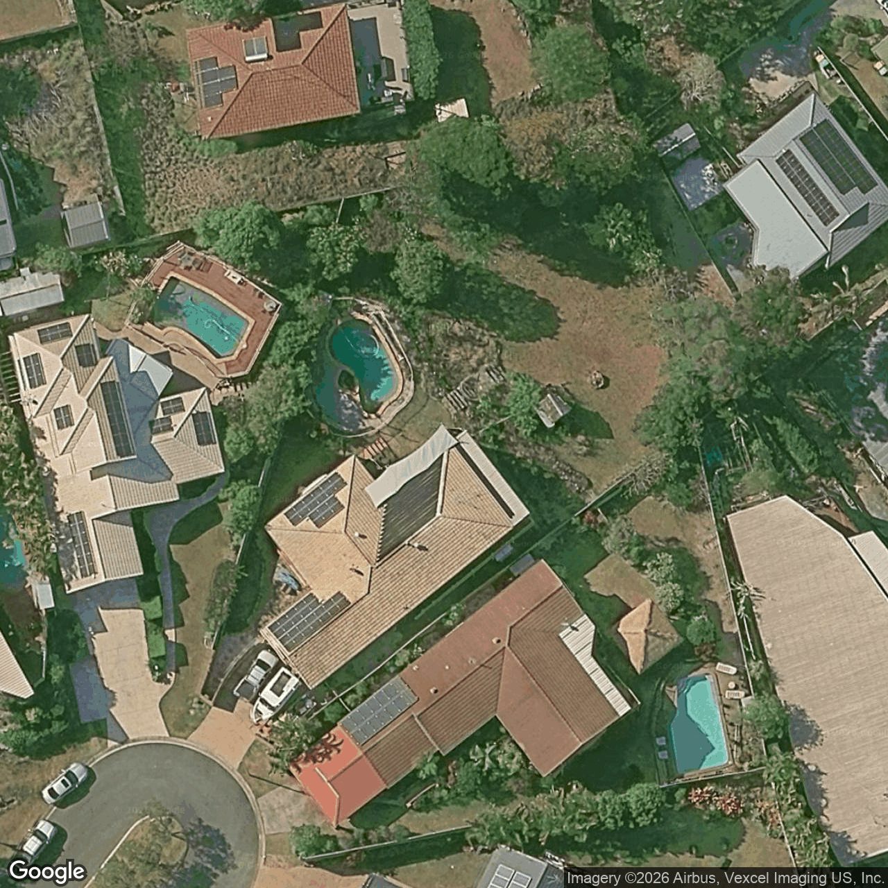 Aerial view of 6 Nairn Court, Highland Park QLD 4211
