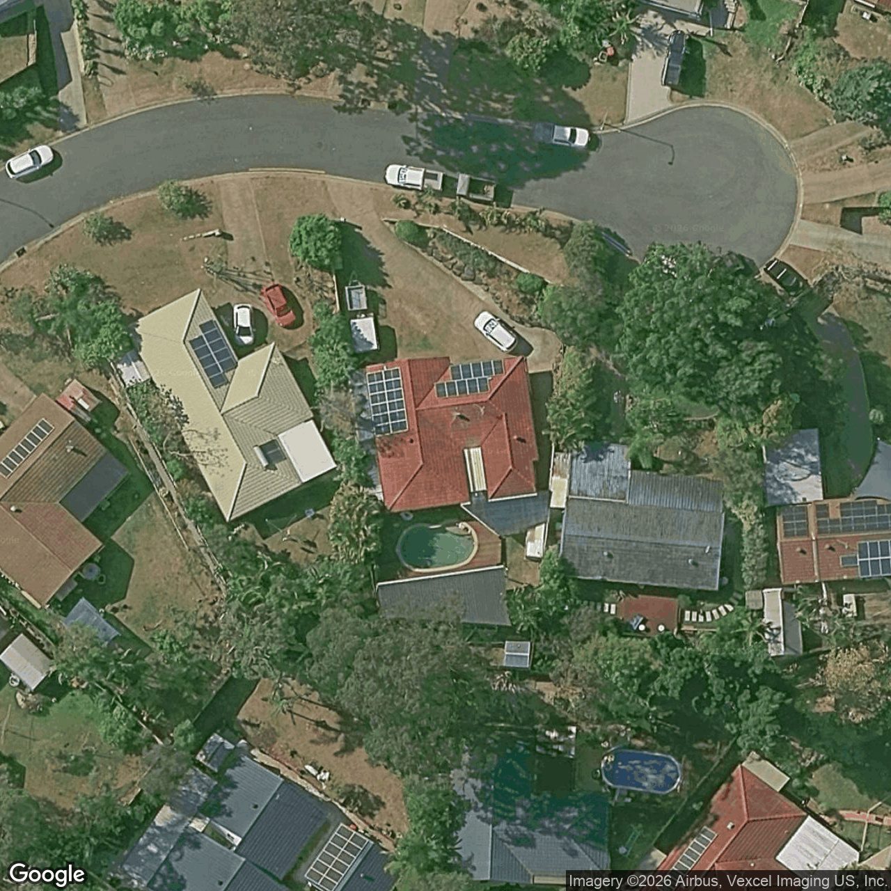 Aerial view of 13 Marlene Court, Highland Park QLD 4211