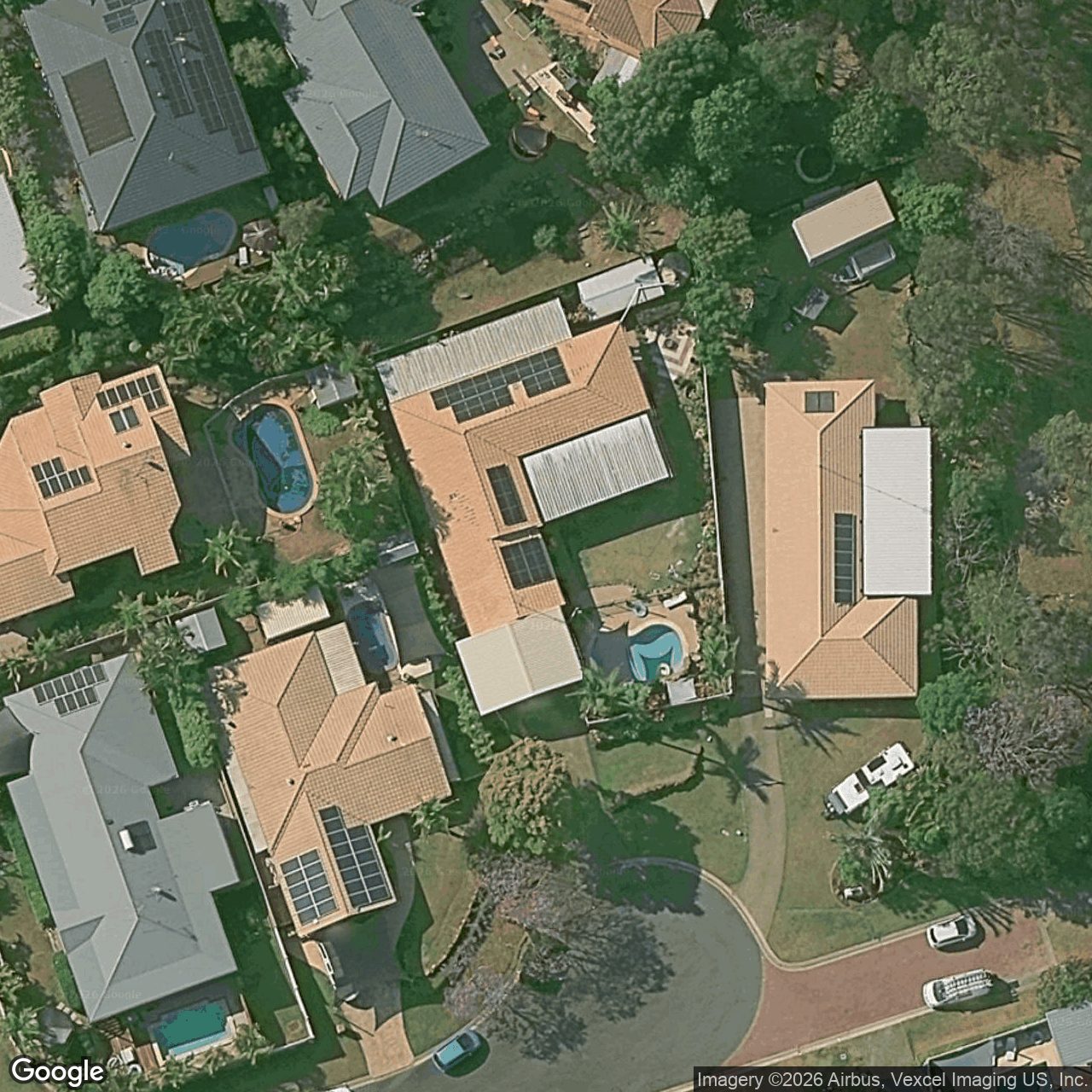 Aerial view of 6 Gloucester Court, Highland Park QLD 4211