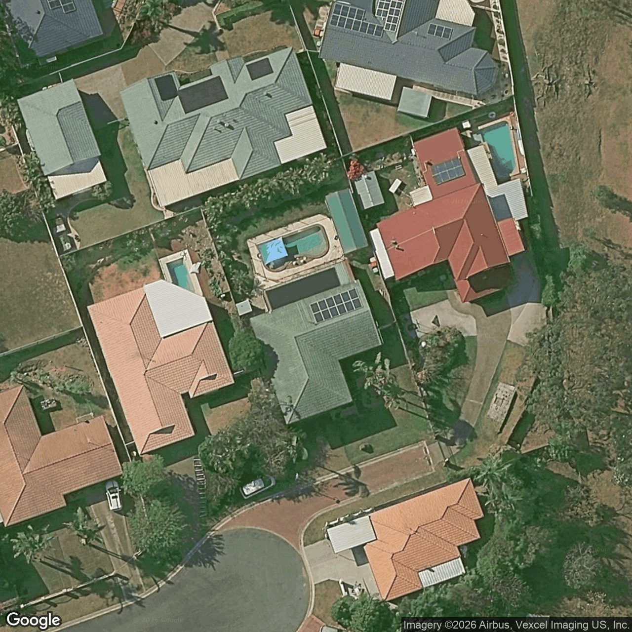 Aerial view of 8 Regal Court, Highland Park QLD 4211